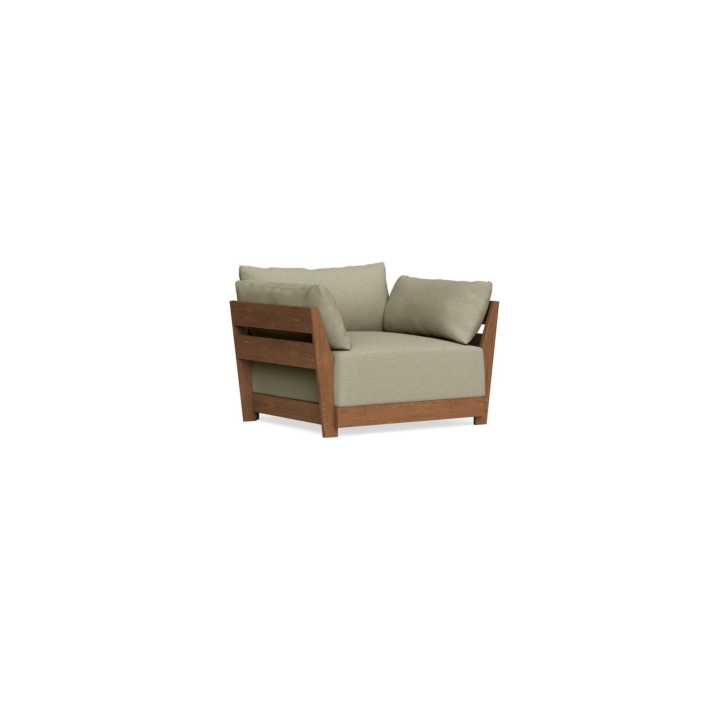 Modular Bondi Espresso Armchair in Cappuccino | Classic Blend