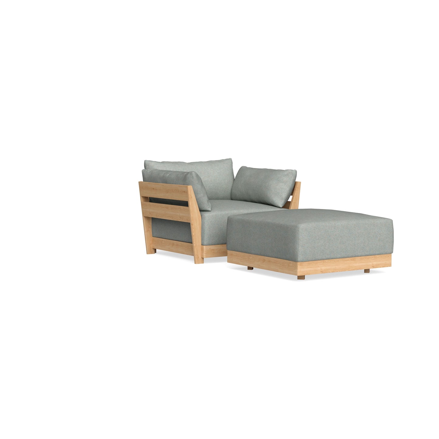Slipcover Only - Modular Bondi Armchair + Ottoman in Spa