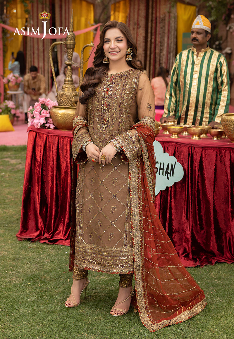 AJMJ-10 EMBROIDERED NET 3 PCS