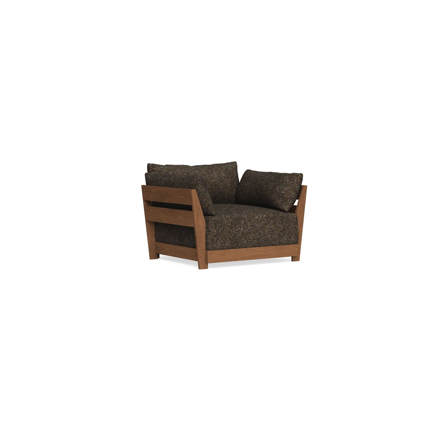 Modular Bondi Espresso Armchair in Phantom | Memory Foam Blend