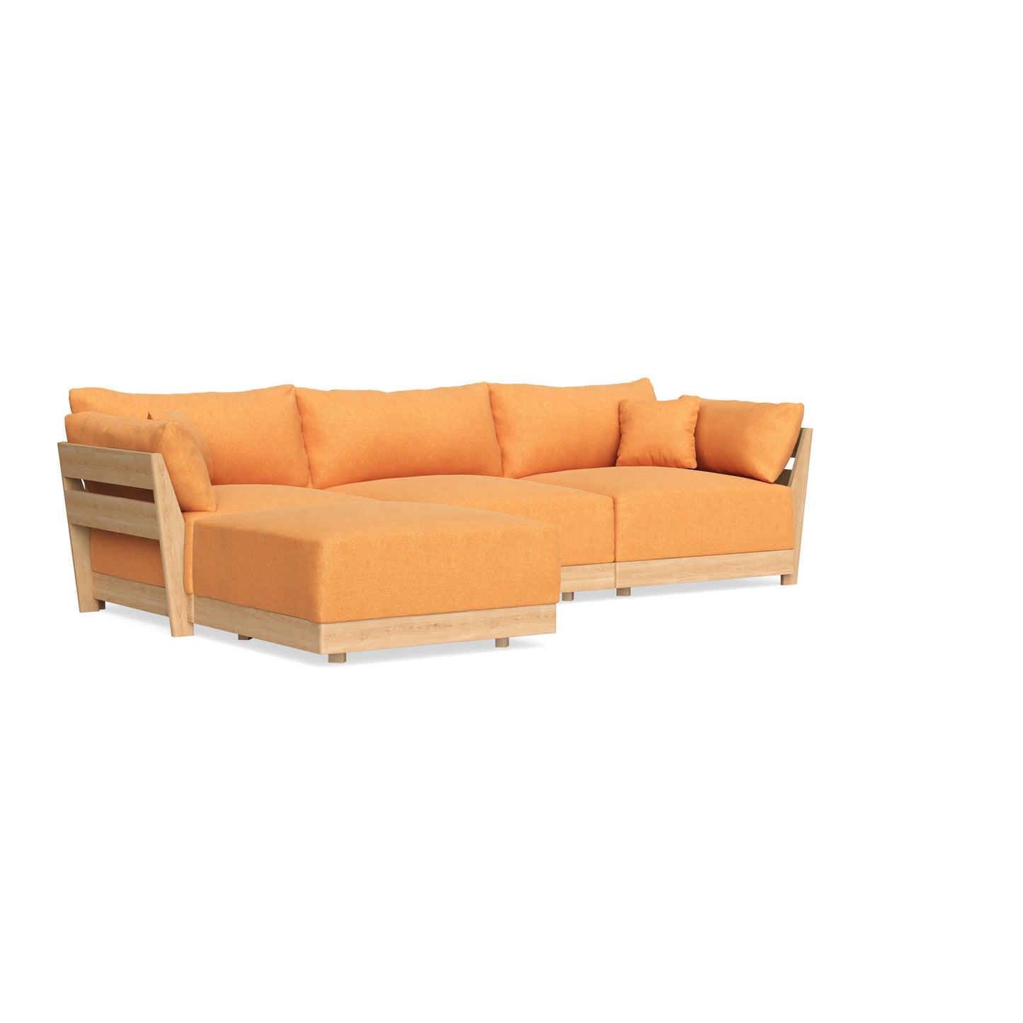 Slipcover Only - Modular Bondi 3-Seater Sectional in Tangerine