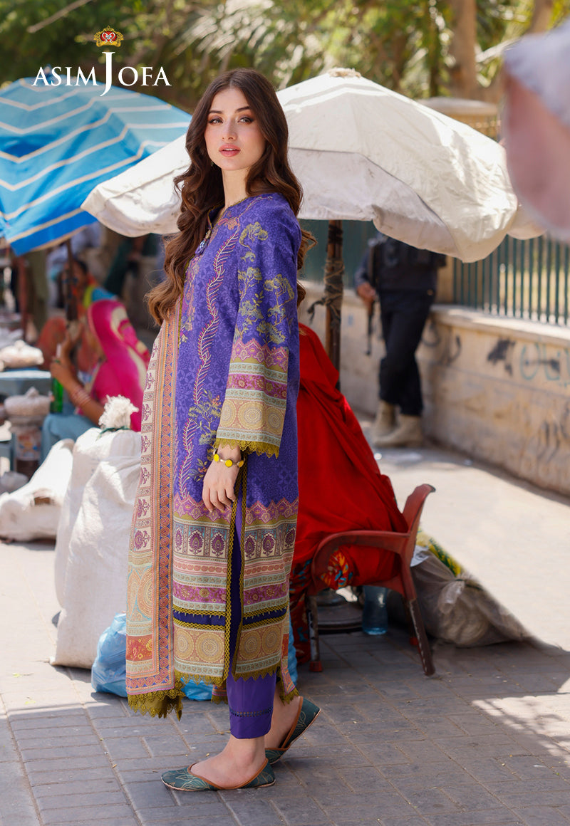 AJPL-03 PRINTED ARABIC LAWN 3 PCS
