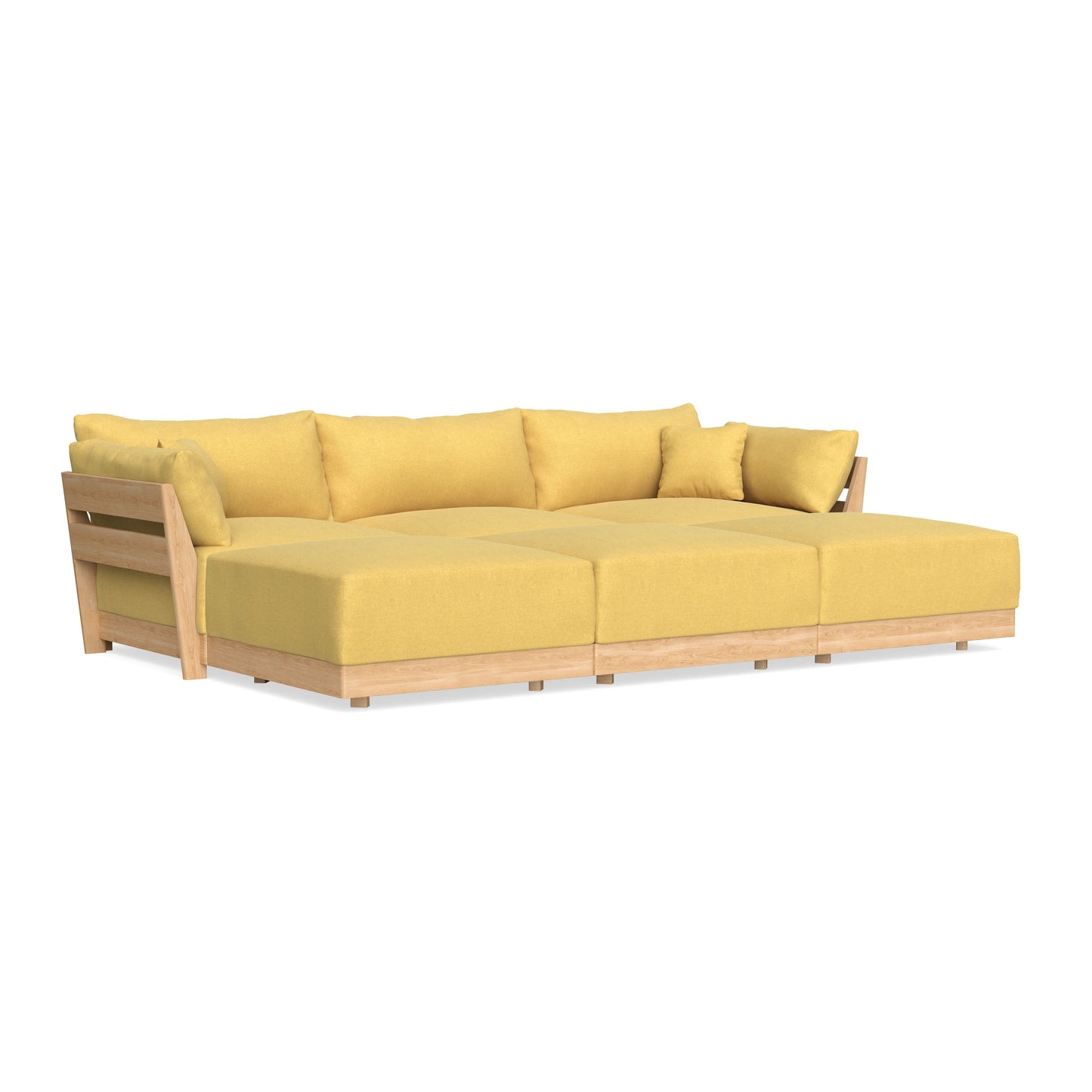 Slipcover Only - Modular Bondi 3-Seater Daybed Sofa Sectional in Goldenrod