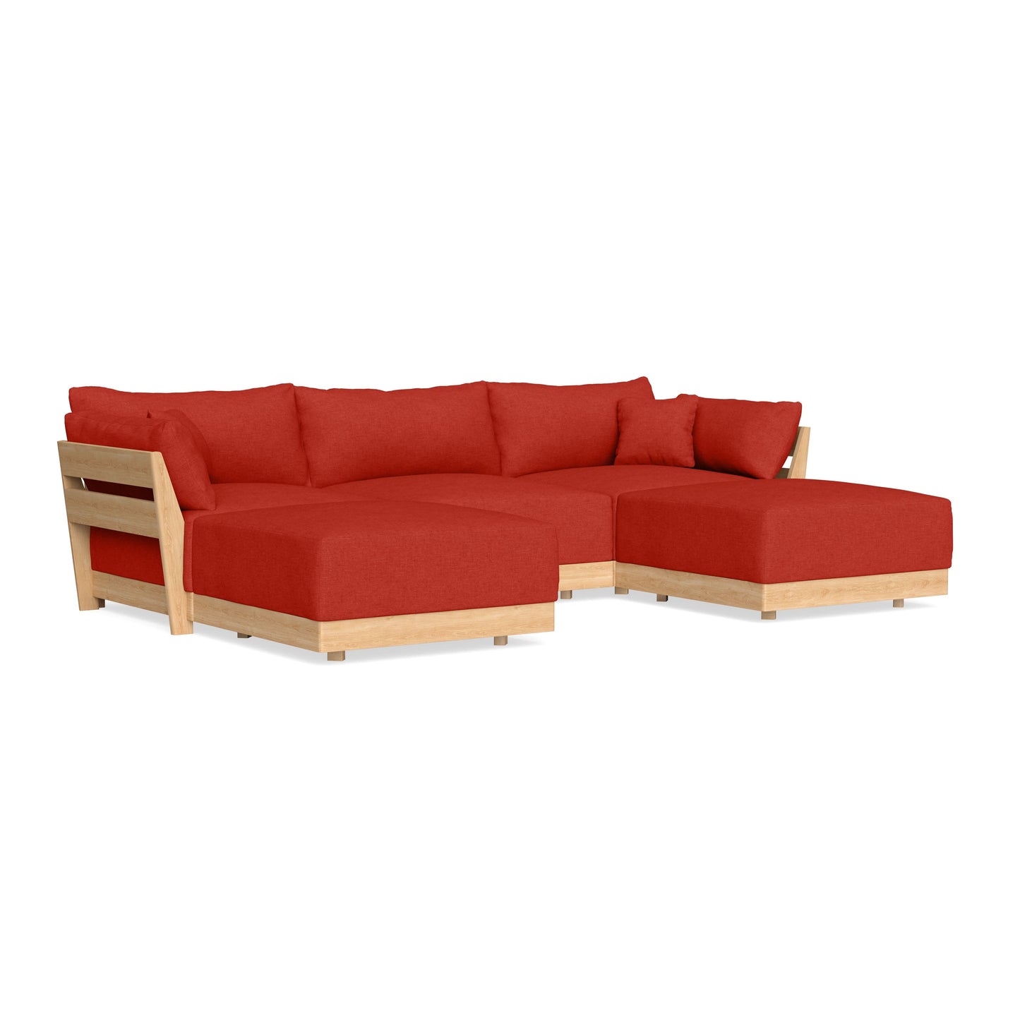 Slipcover Only - Modular Bondi 3-Seater U-Sectional in Cayenne