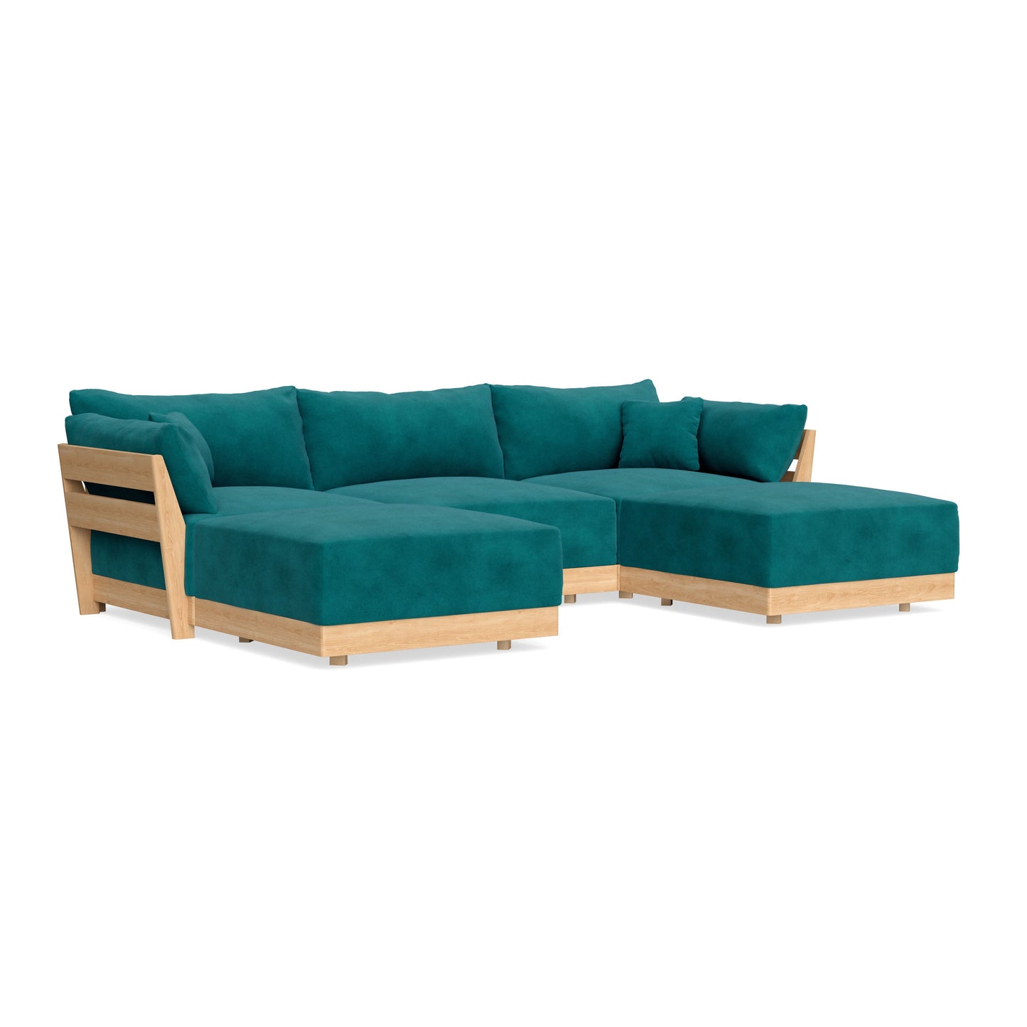 Slipcover Only - Modular Bondi 3-Seater U-Sectional in Peacock