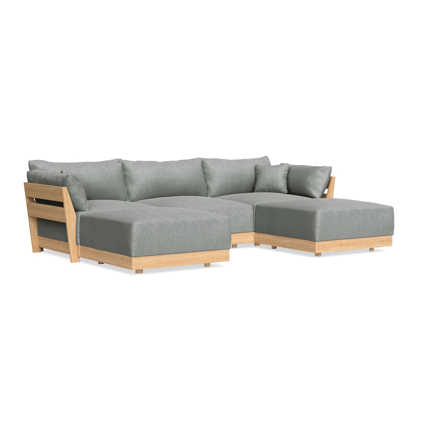 Slipcover Only - Modular Bondi 3-Seater U-Sectional in Storm Gray