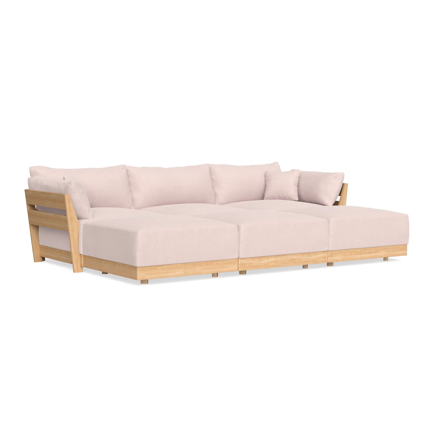 Slipcover Only - Modular Bondi 3-Seater Daybed Sofa Sectional in Peony