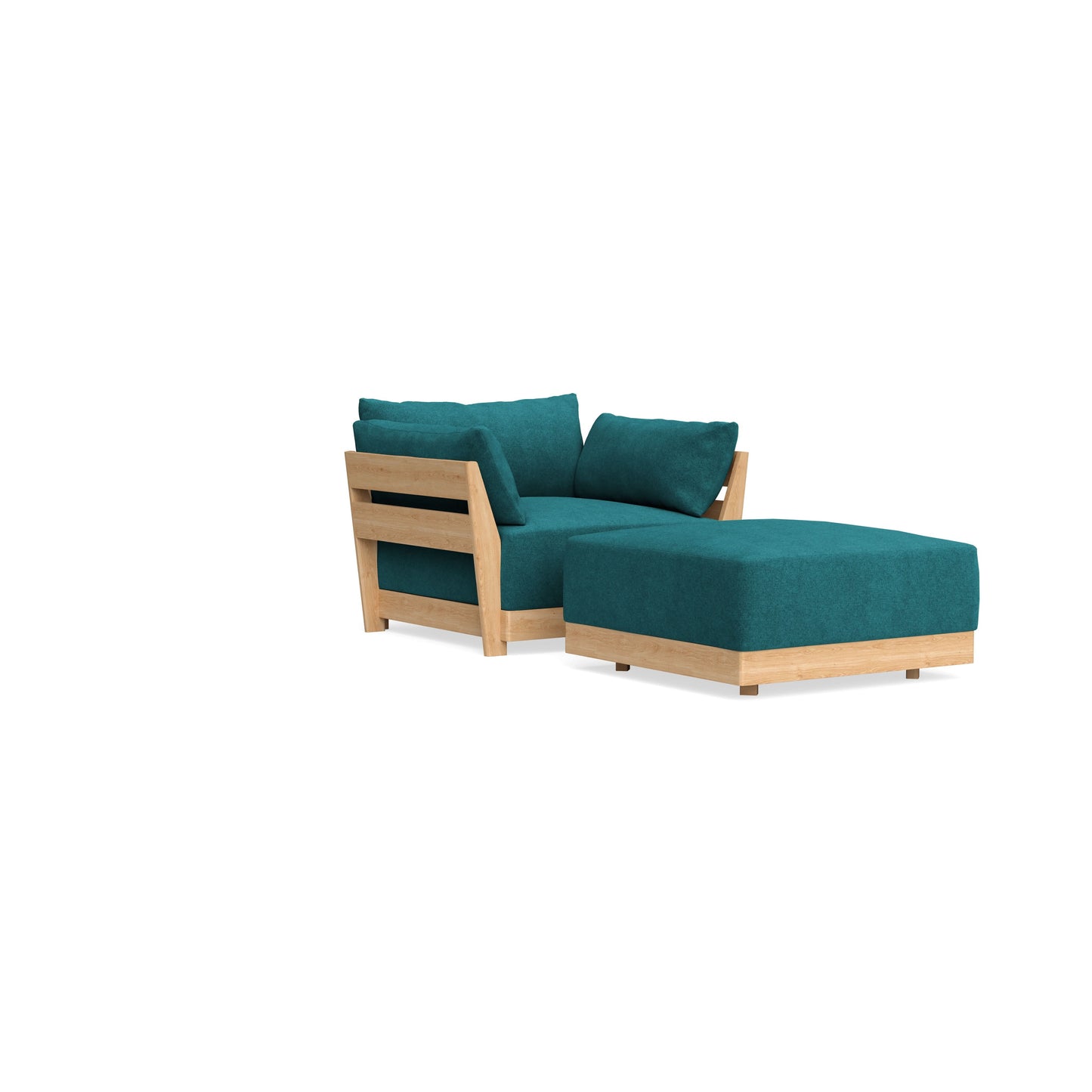 Slipcover Only - Modular Bondi Armchair + Ottoman in Ocean