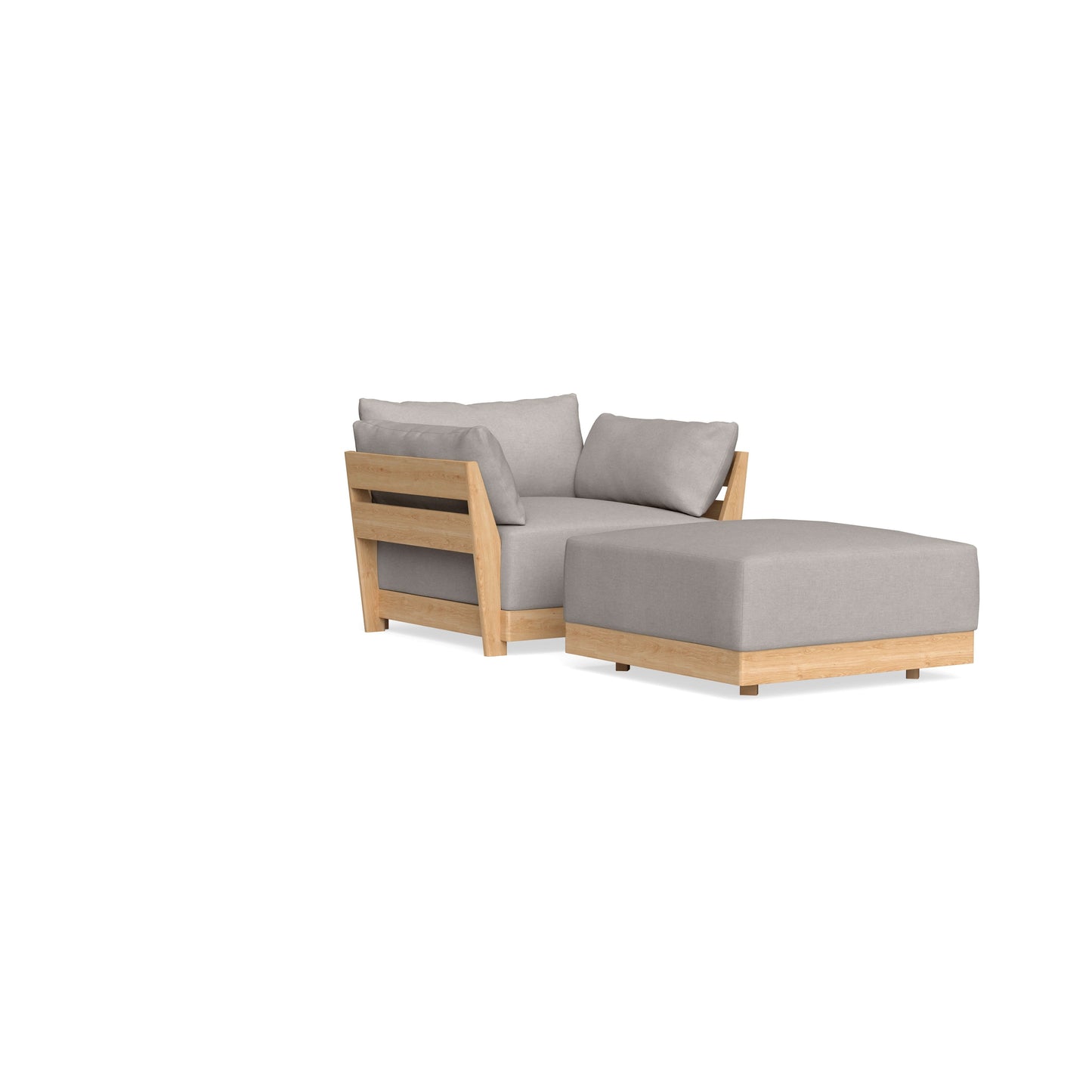 Slipcover Only - Modular Bondi Armchair + Ottoman in Cloud