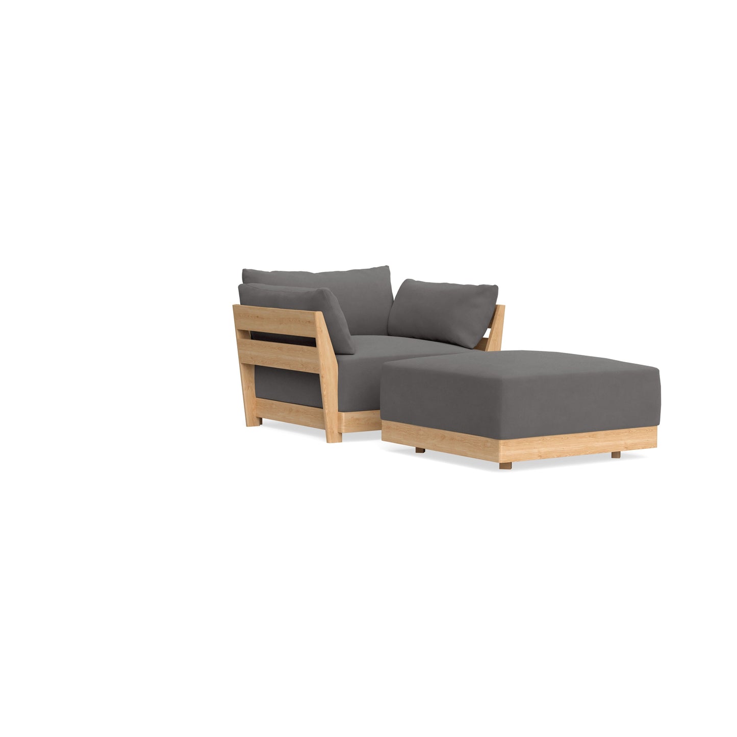 Slipcover Only - Modular Bondi Armchair + Ottoman in Burnt Ember