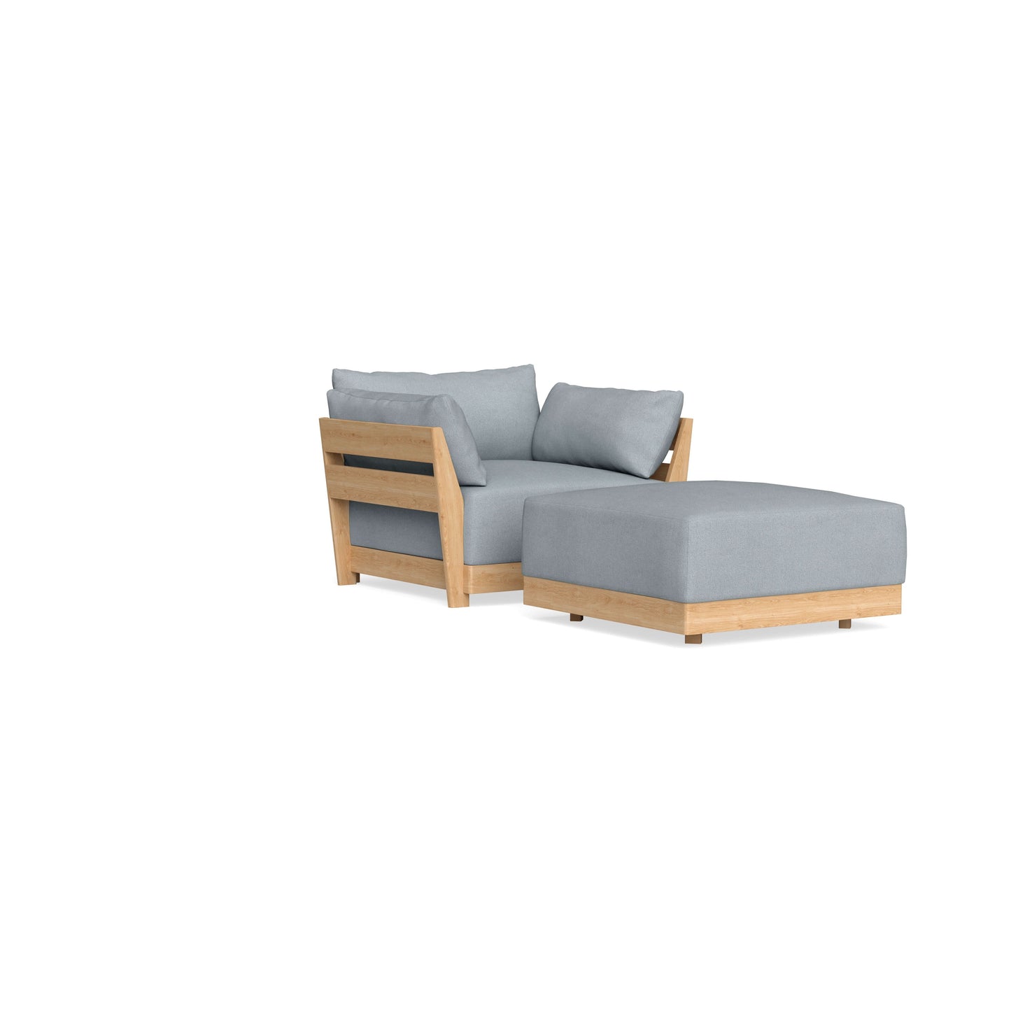 Slipcover Only - Modular Bondi Armchair + Ottoman in Ash