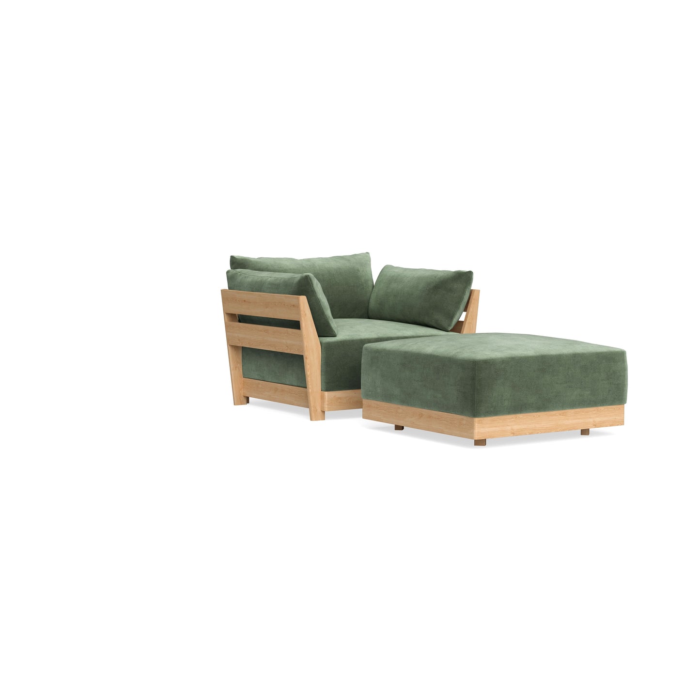 Slipcover Only - Modular Bondi Armchair + Ottoman in Rosemary