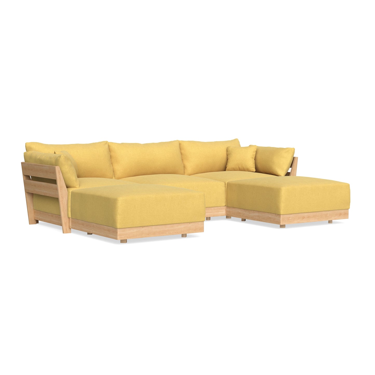 Slipcover Only - Modular Bondi 3-Seater U-Sectional in Goldenrod