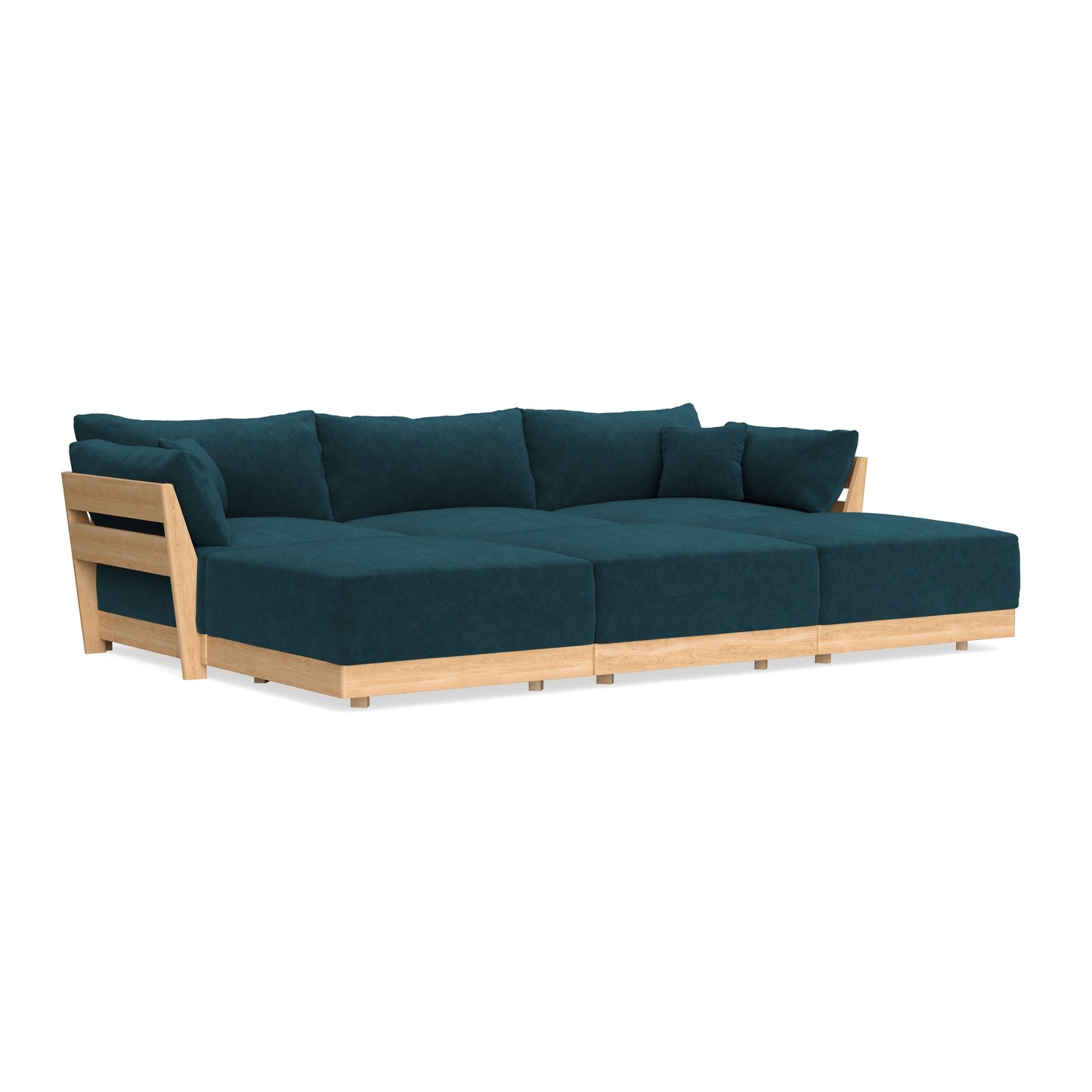 Slipcover Only - Modular Bondi 3-Seater Daybed Sofa Sectional in Indigo