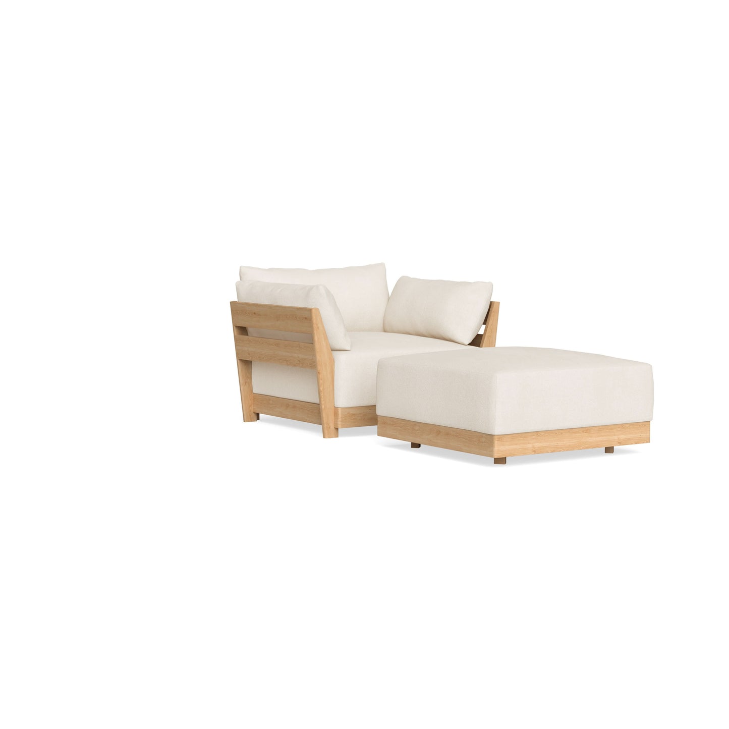 Slipcover Only - Modular Bondi Armchair + Ottoman in Powder