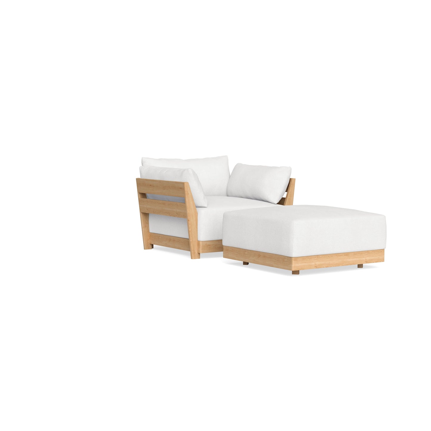 Slipcover Only - Modular Bondi Armchair + Ottoman in Snow
