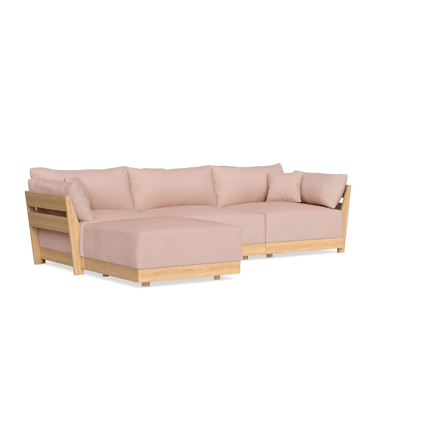 Slipcover Only - Modular Bondi 3-Seater Sectional in Rose Quartz
