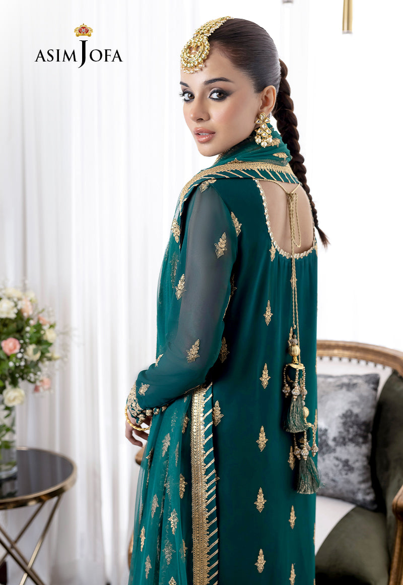 AJJM-12 EMBROIDERED GEORGETTE , ORGANZA 3 PCS
