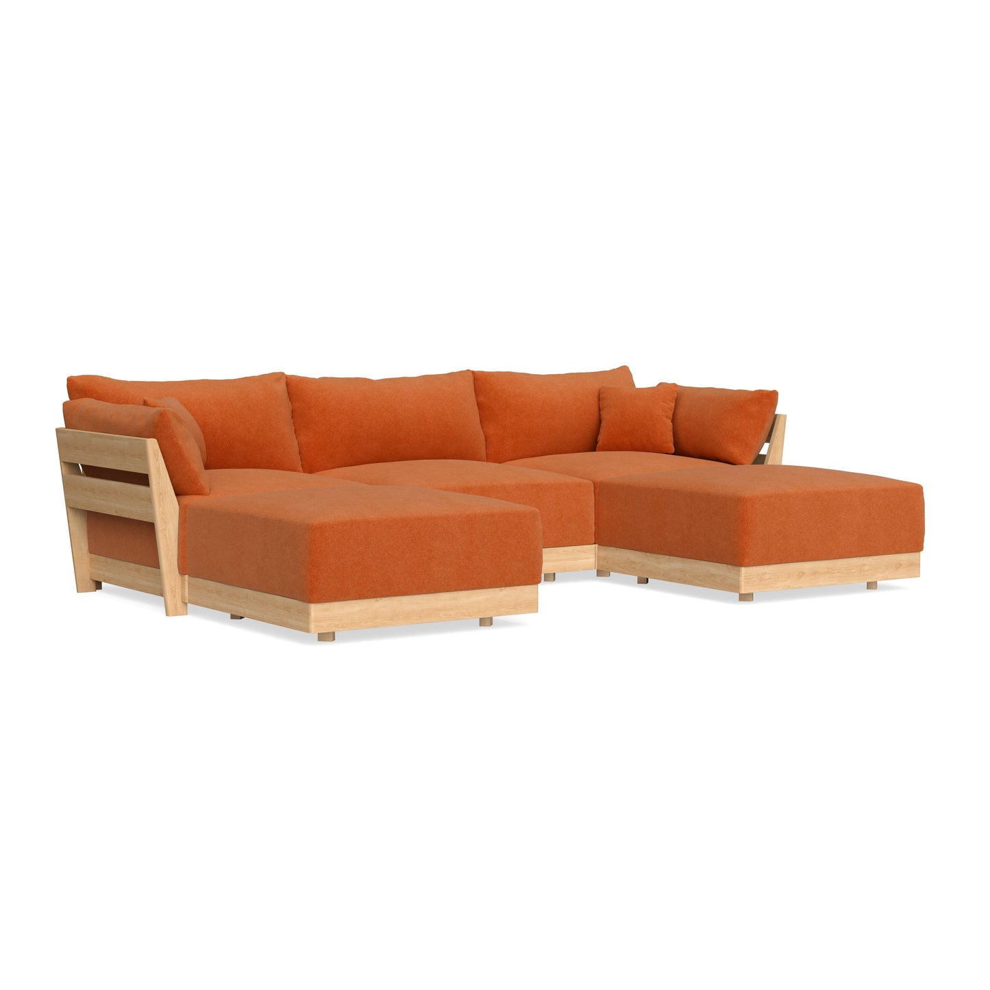 Slipcover Only - Modular Bondi 3-Seater U-Sectional in Terracotta