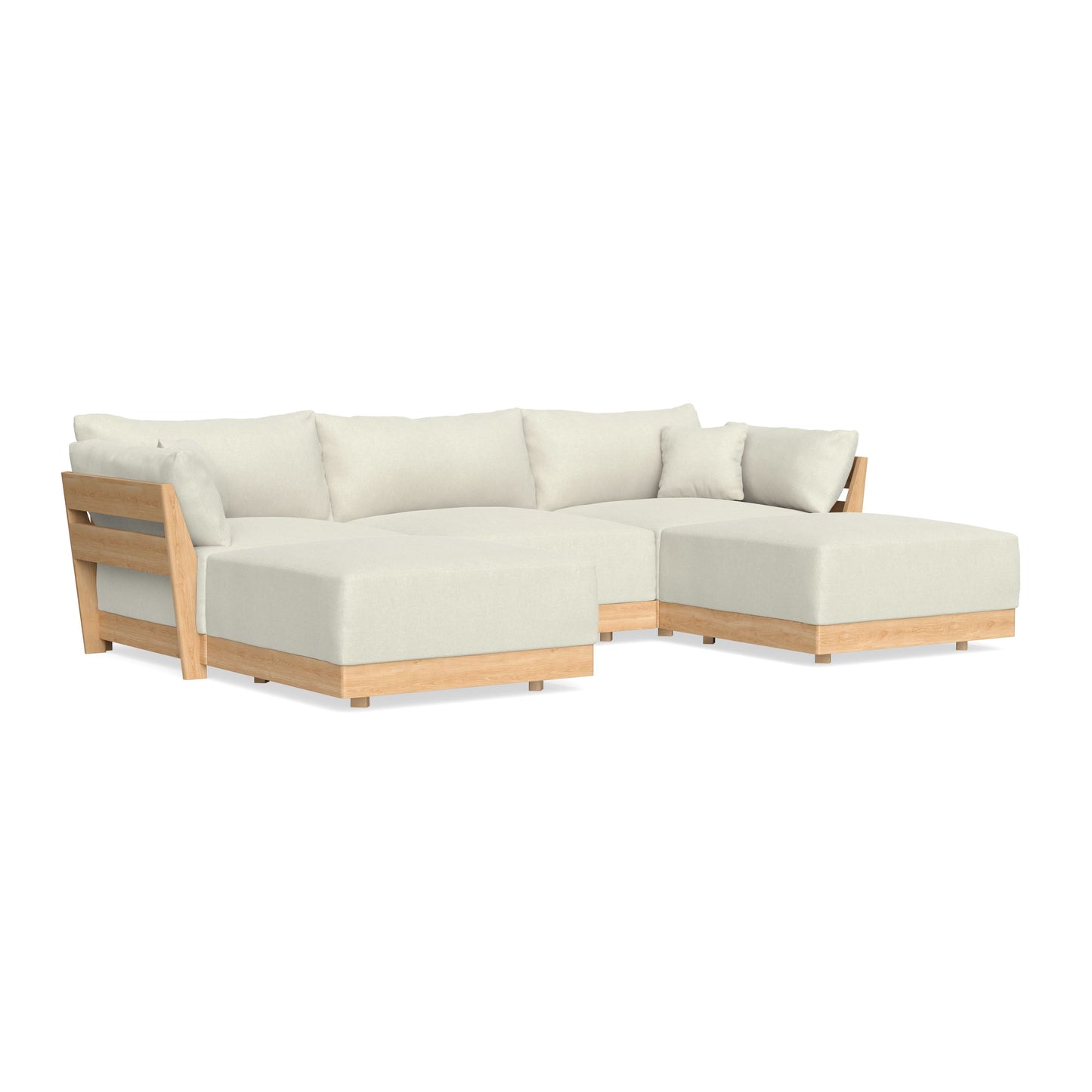 Slipcover Only - Modular Bondi 3-Seater U-Sectional in Eggshell