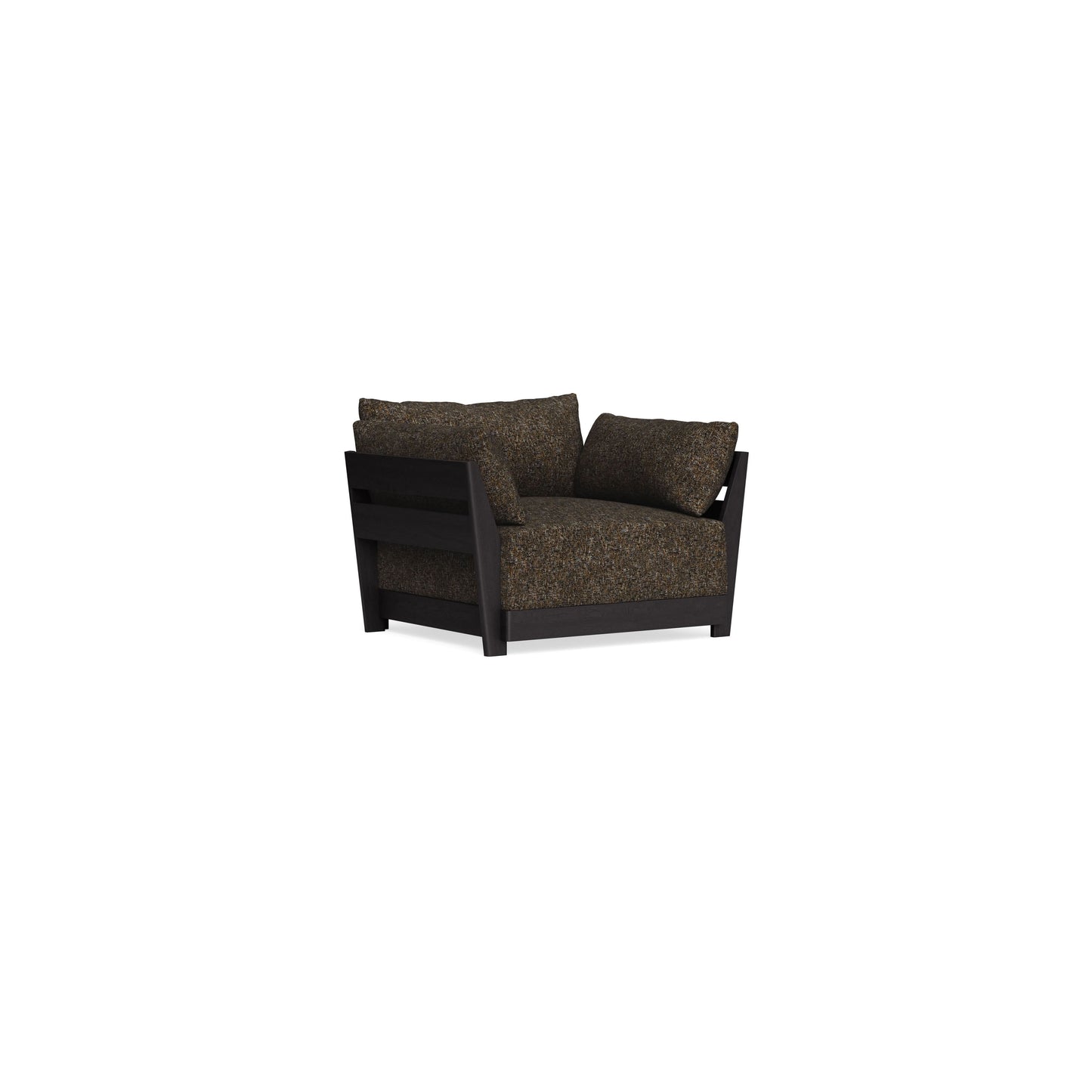 Modular Bondi Black Armchair in Phantom | Memory Foam Blend