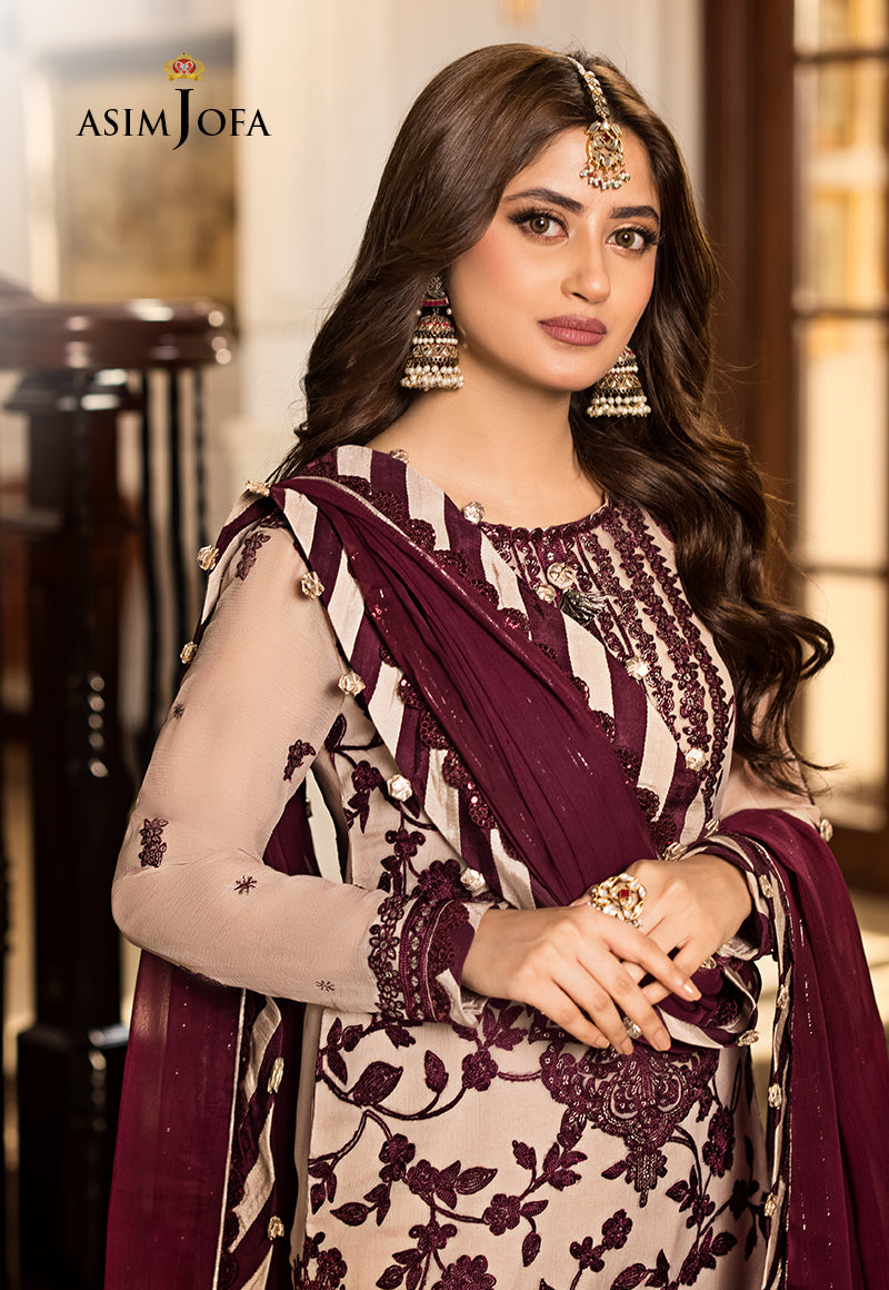 AJJM-11 EMBROIDERED CHIFFON 3 PCS