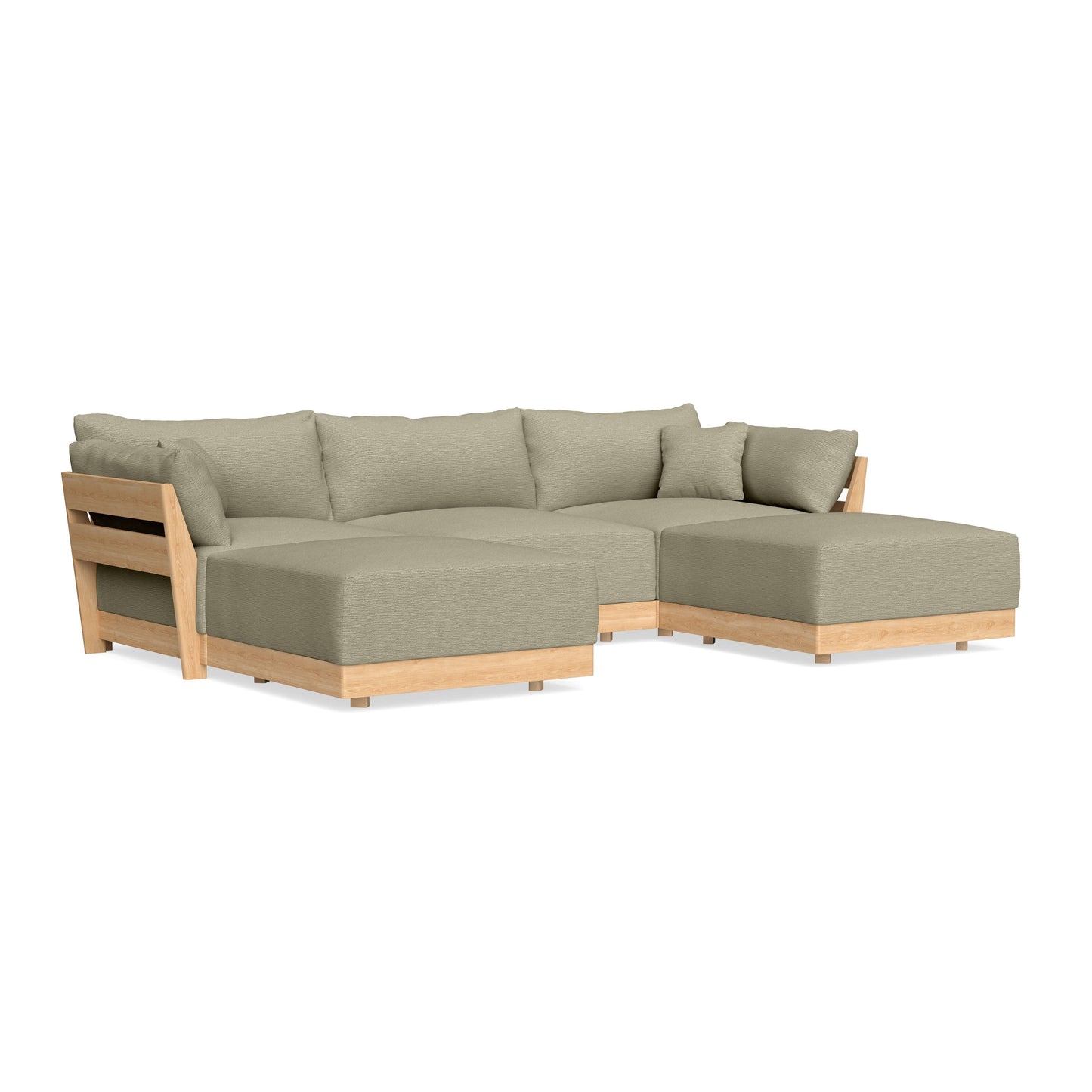 Slipcover Only - Modular Bondi 3-Seater U-Sectional in Cappuccino