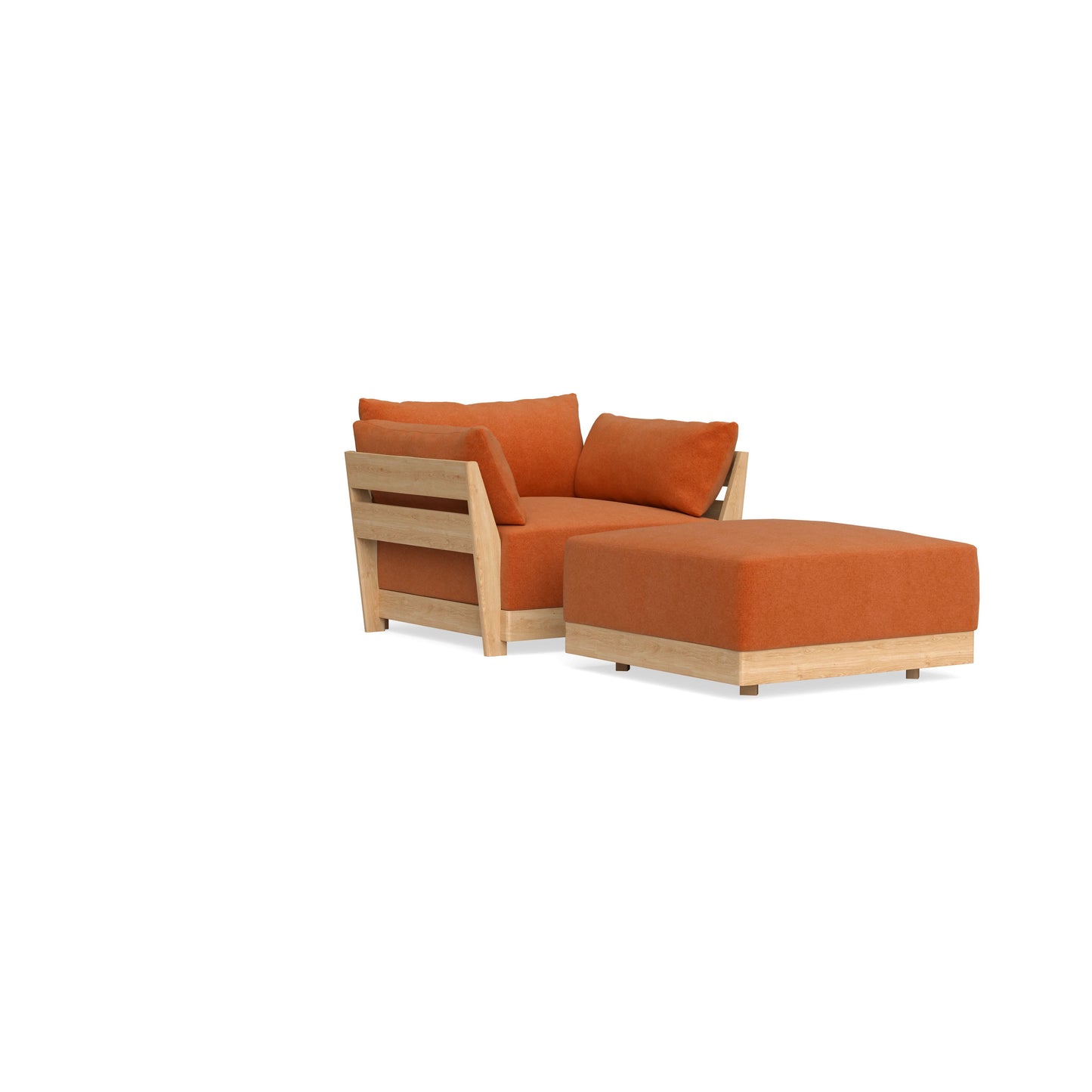 Slipcover Only - Modular Bondi Armchair + Ottoman in Terracotta