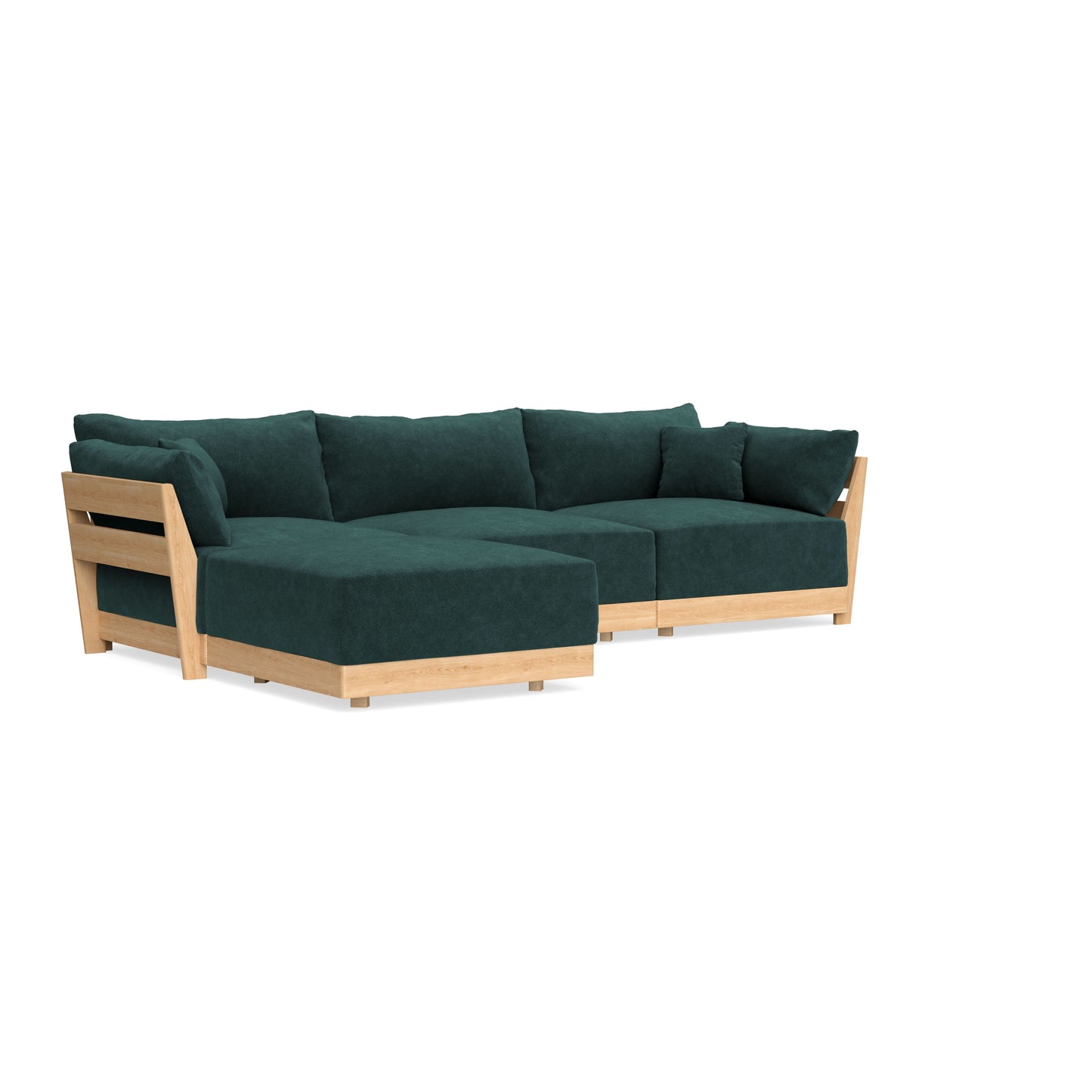 Slipcover Only - Modular Bondi 3-Seater Sectional in Harbor Blue
