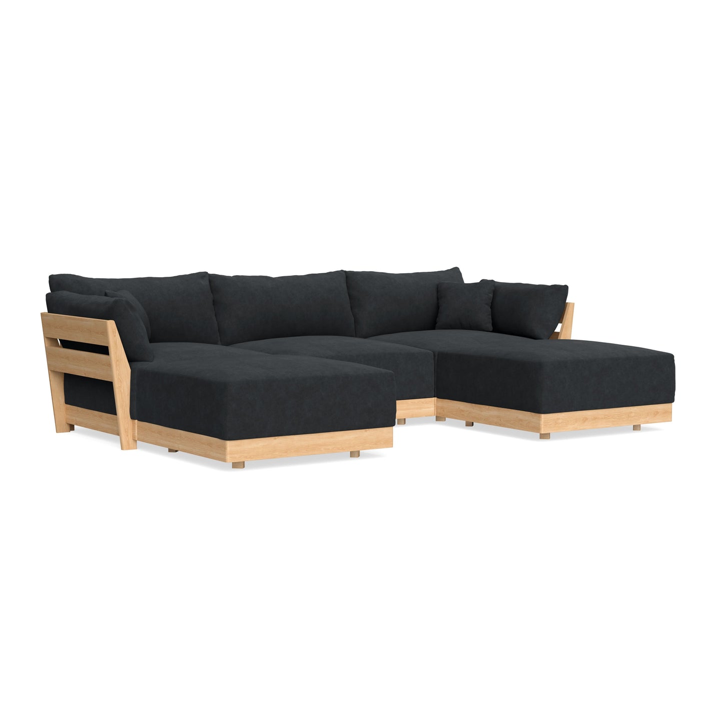 Slipcover Only - Modular Bondi 3-Seater U-Sectional in Coal