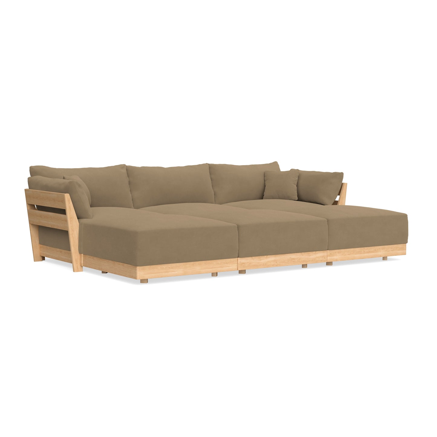 Slipcover Only - Modular Bondi 3-Seater Daybed Sofa Sectional in Macchiato