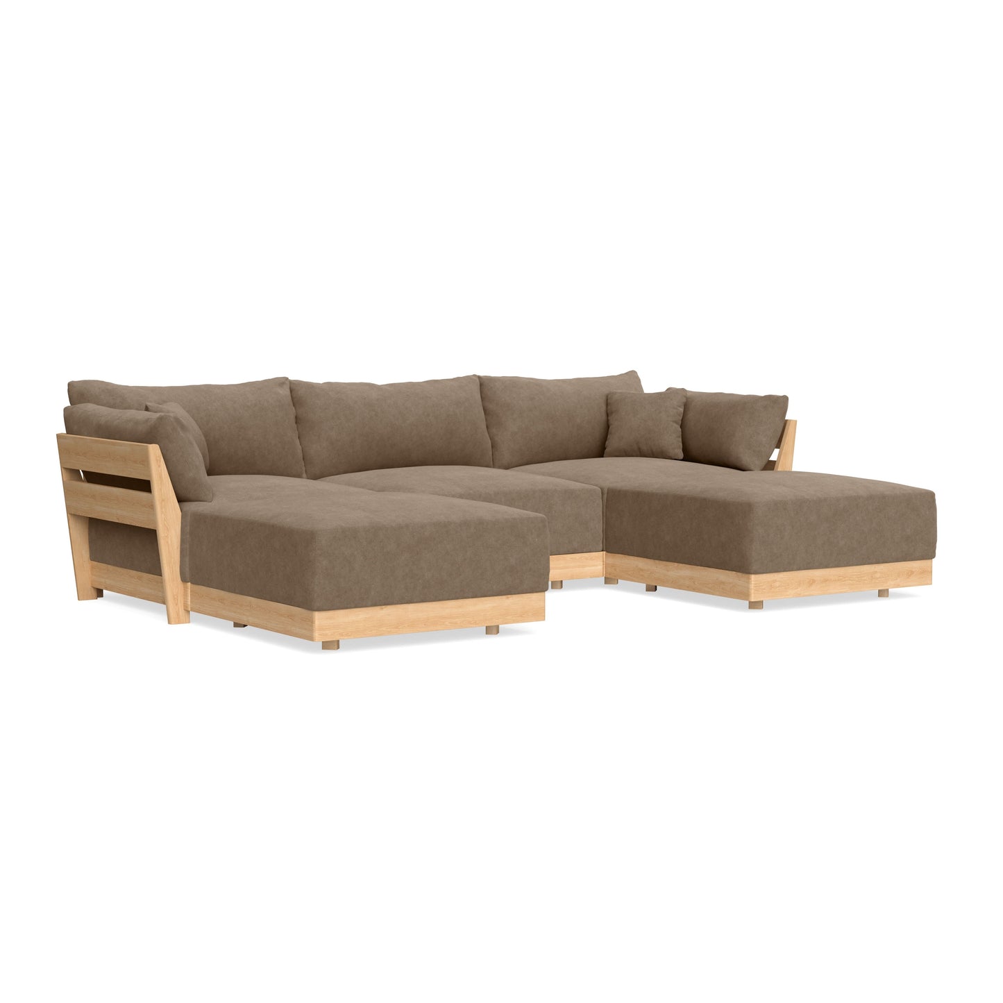 Slipcover Only - Modular Bondi 3-Seater U-Sectional in Coffee