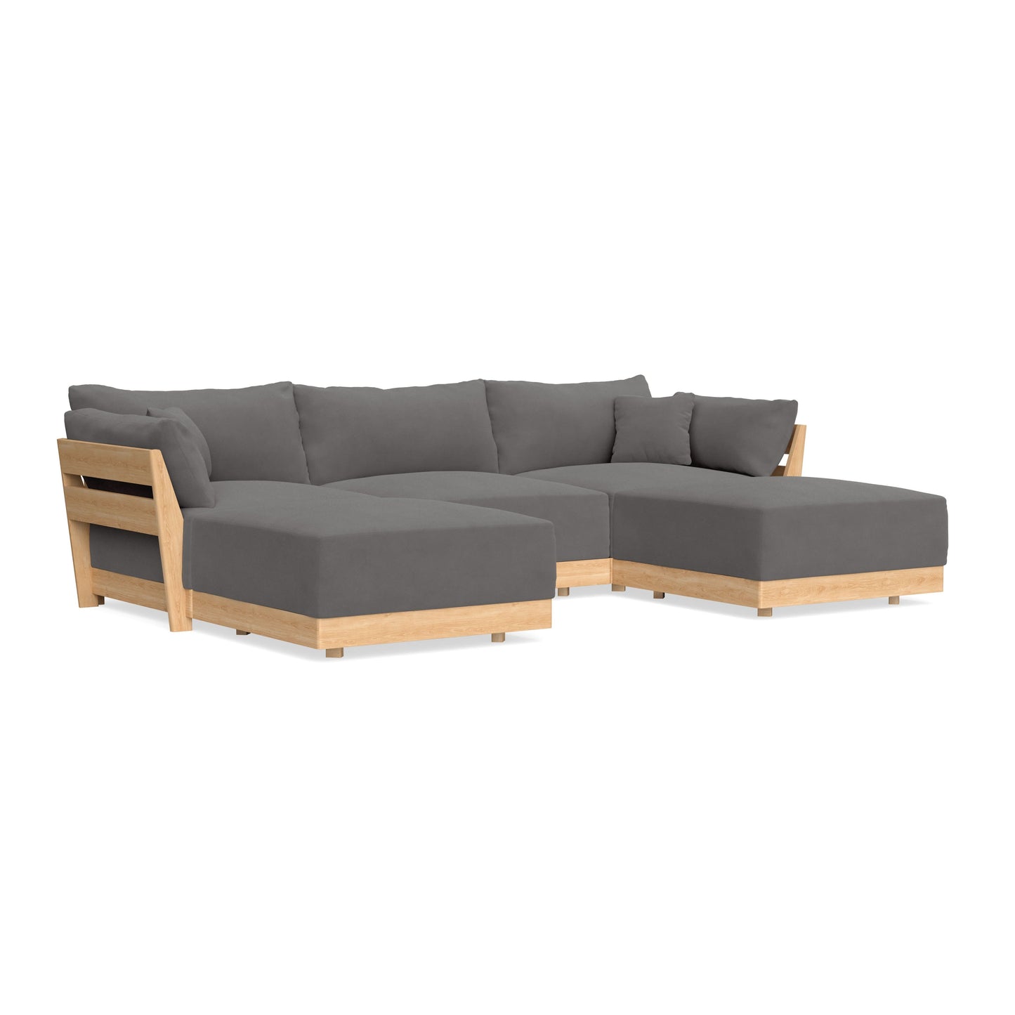 Slipcover Only - Modular Bondi 3-Seater U-Sectional in Burnt Ember