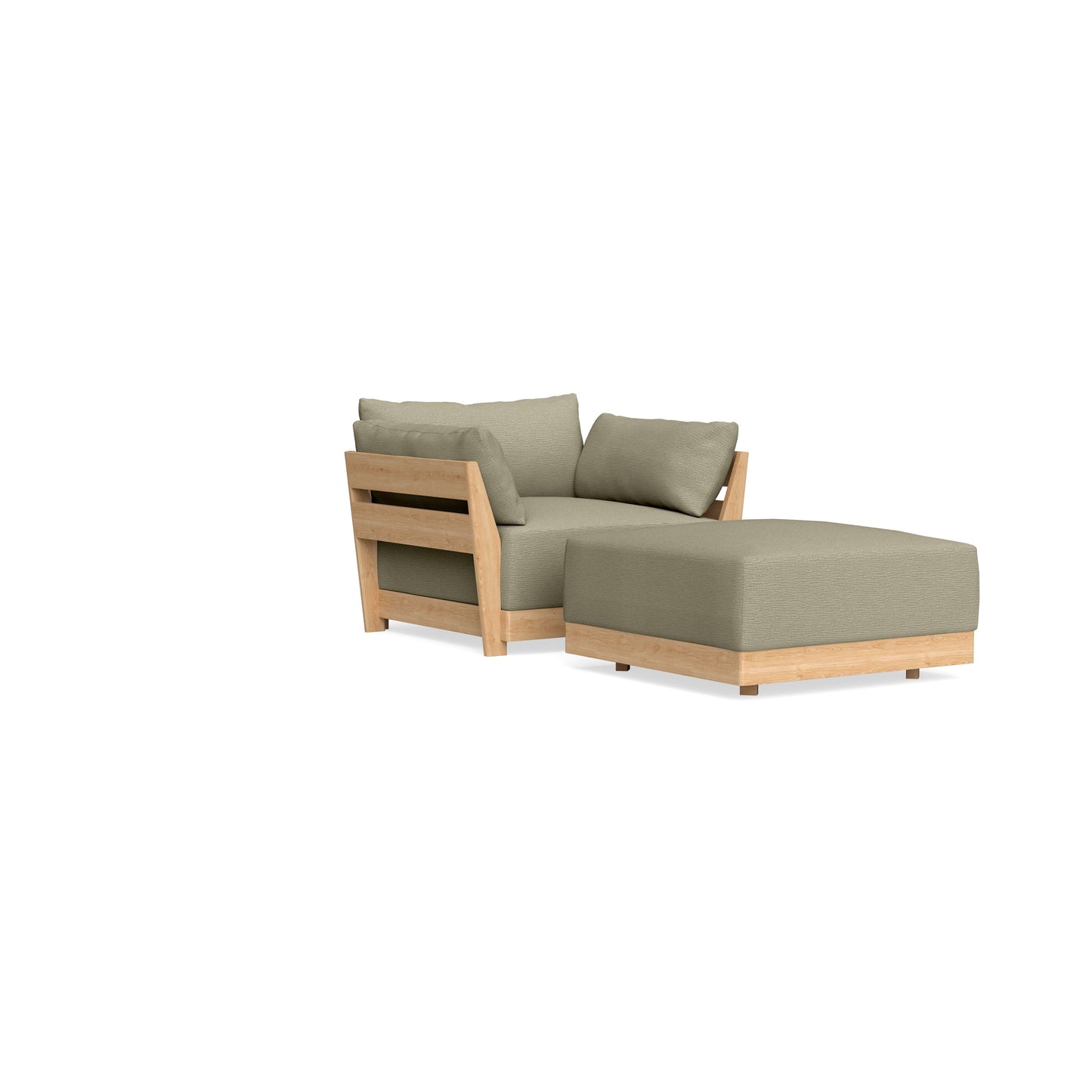 Slipcover Only - Modular Bondi Armchair + Ottoman in Cappuccino