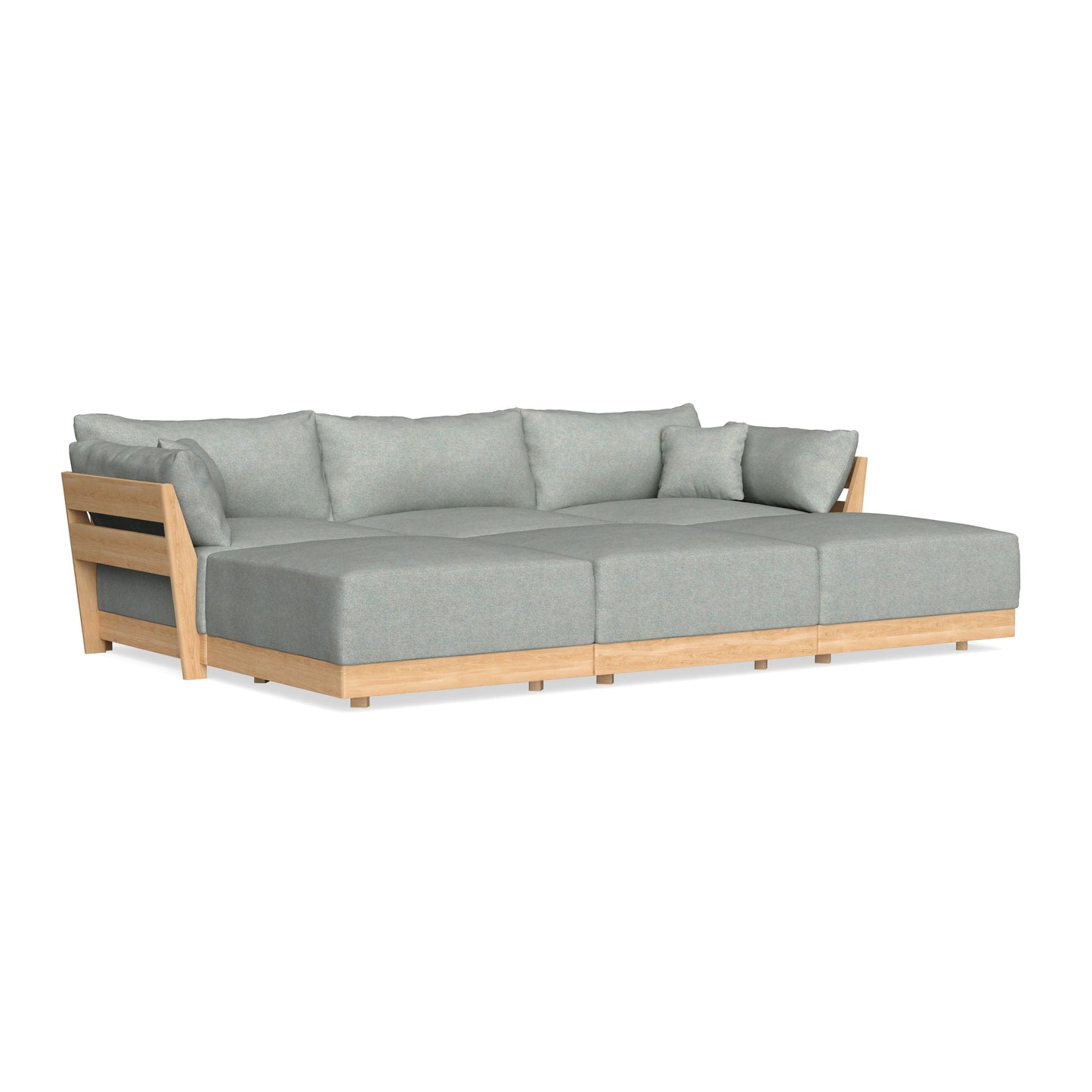 Slipcover Only - Modular Bondi 3-Seater Daybed Sofa Sectional in Spa