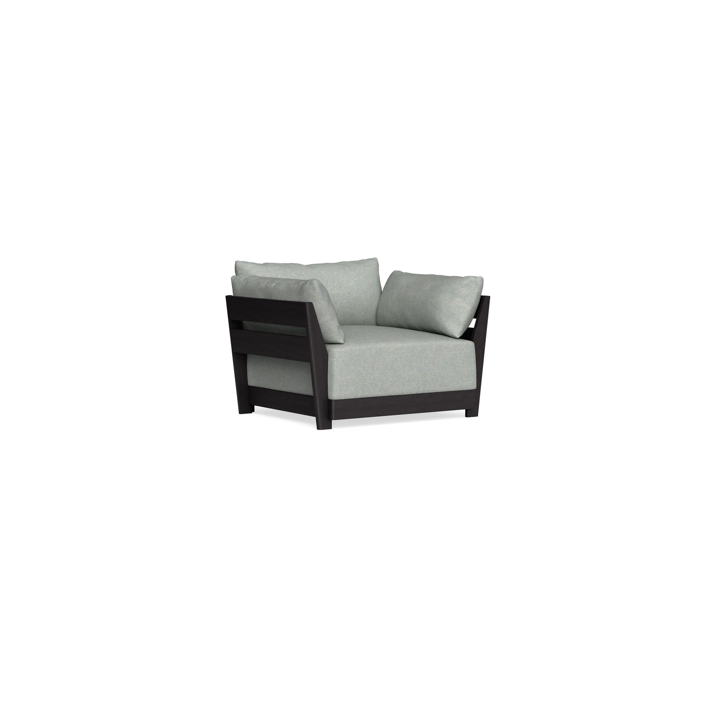 Modular Bondi Black Armchair in Spa | Classic Blend