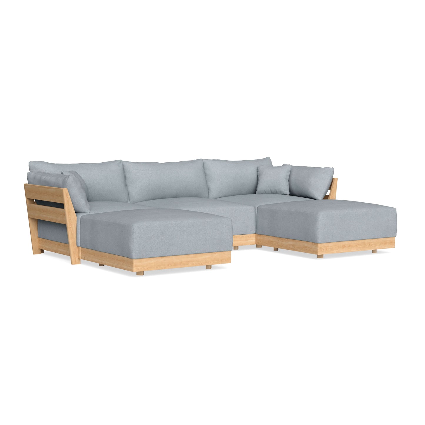 Slipcover Only - Modular Bondi 3-Seater U-Sectional in Ash