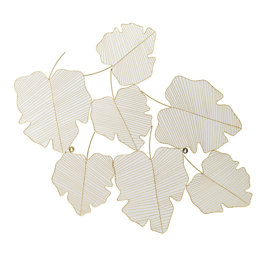 Maple Leaf Wall Art with Metal Detail