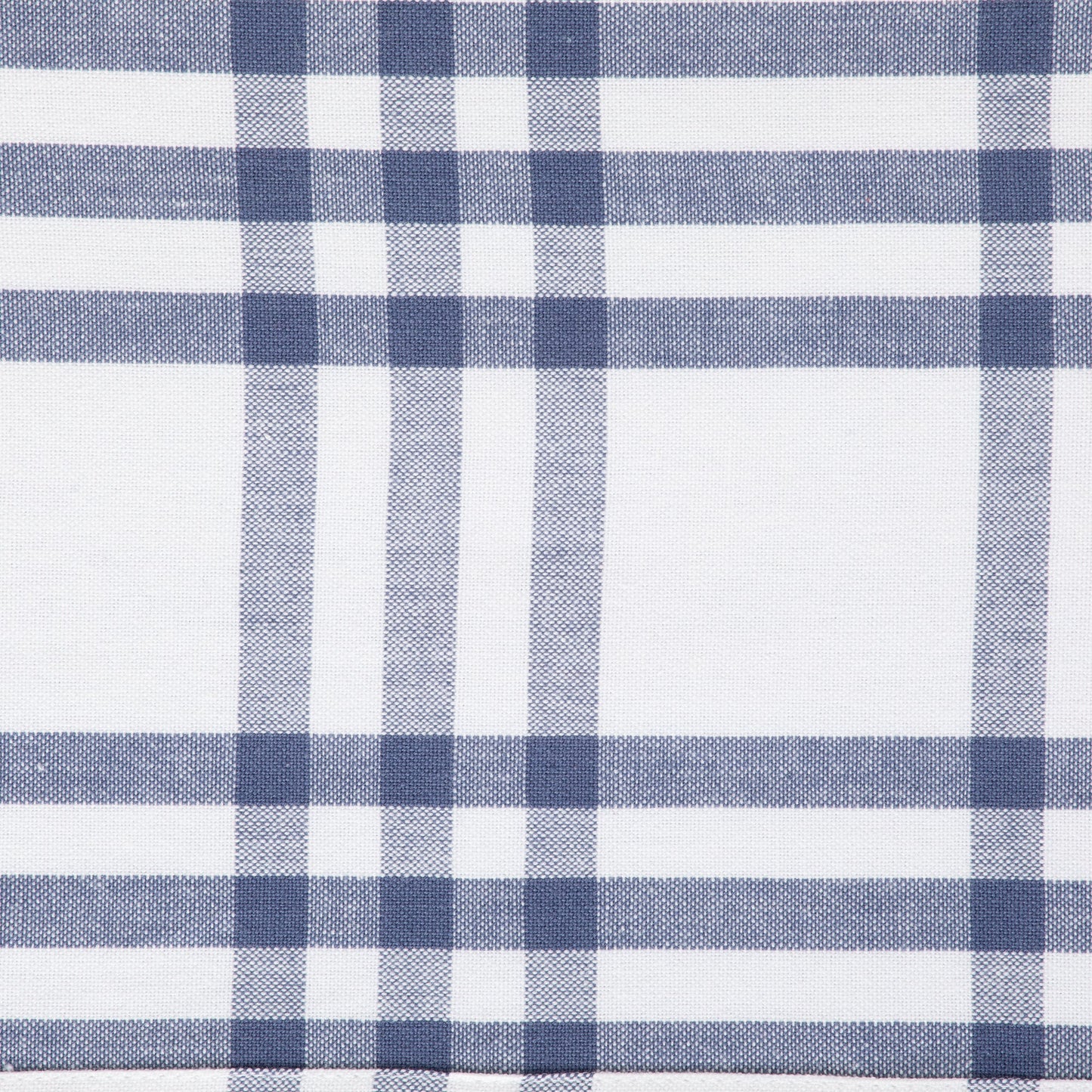 French Blue Farm To Table Check Table Runner 14X72