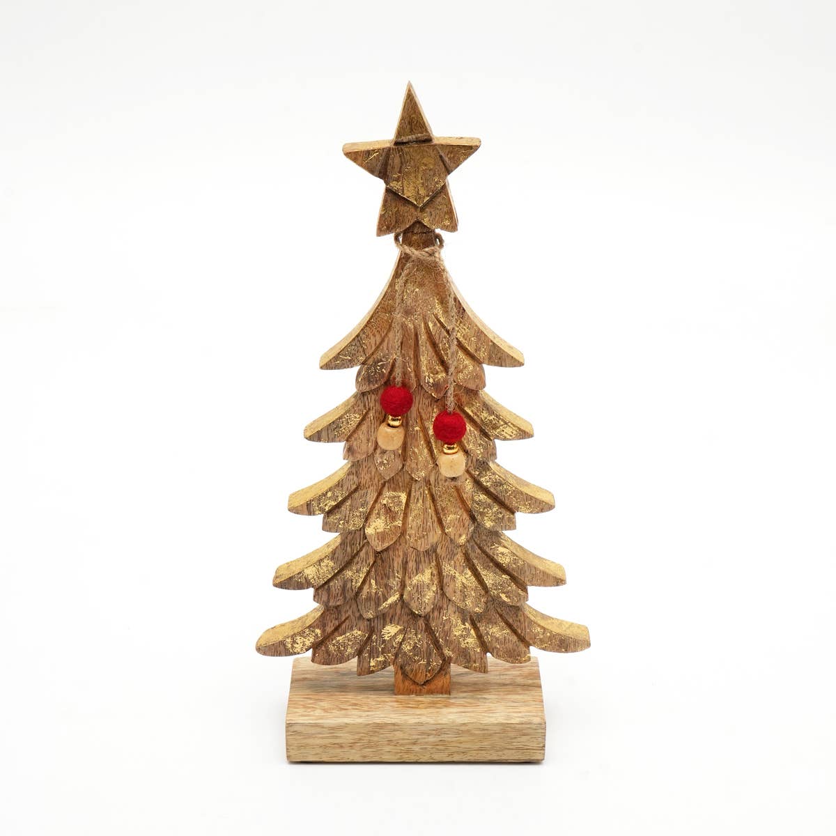 Wooden Table Top Christmas Conifer Tree