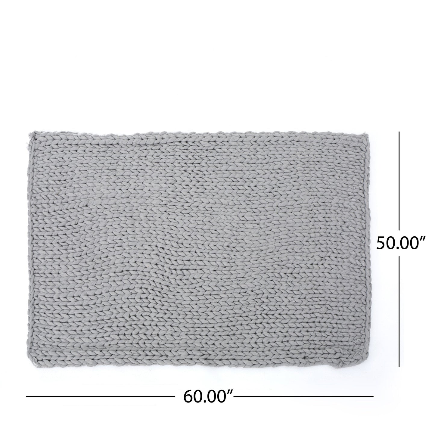 Estyl Knitted Braid Pattern Throw Blanket