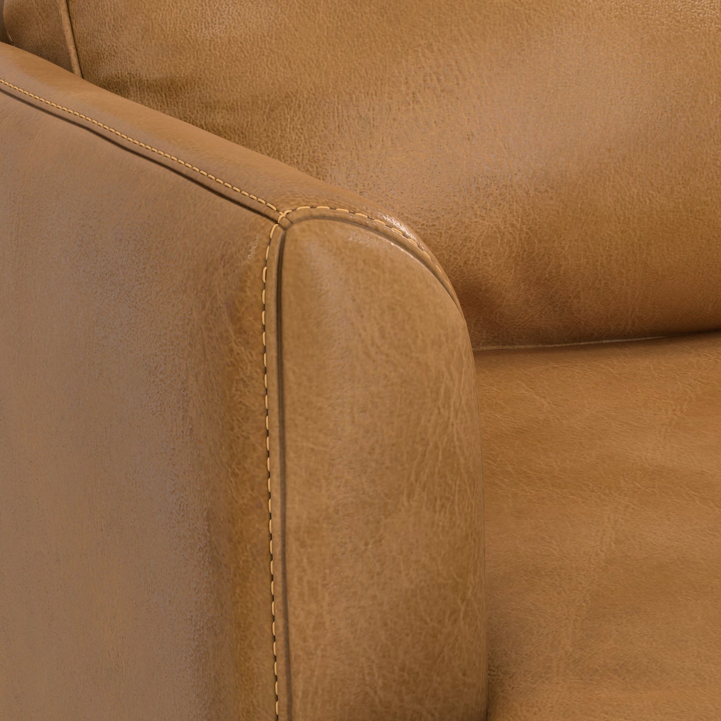 Melodia 76" Upholstered Sofa with Loose Back and Seat Cushion