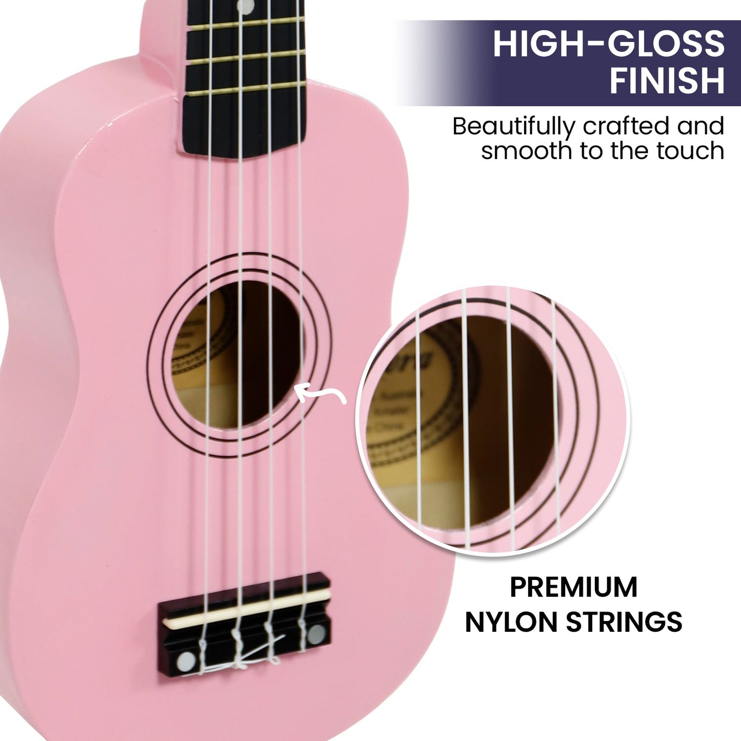 Karrera 21" Ukulele Guitar (Pink)