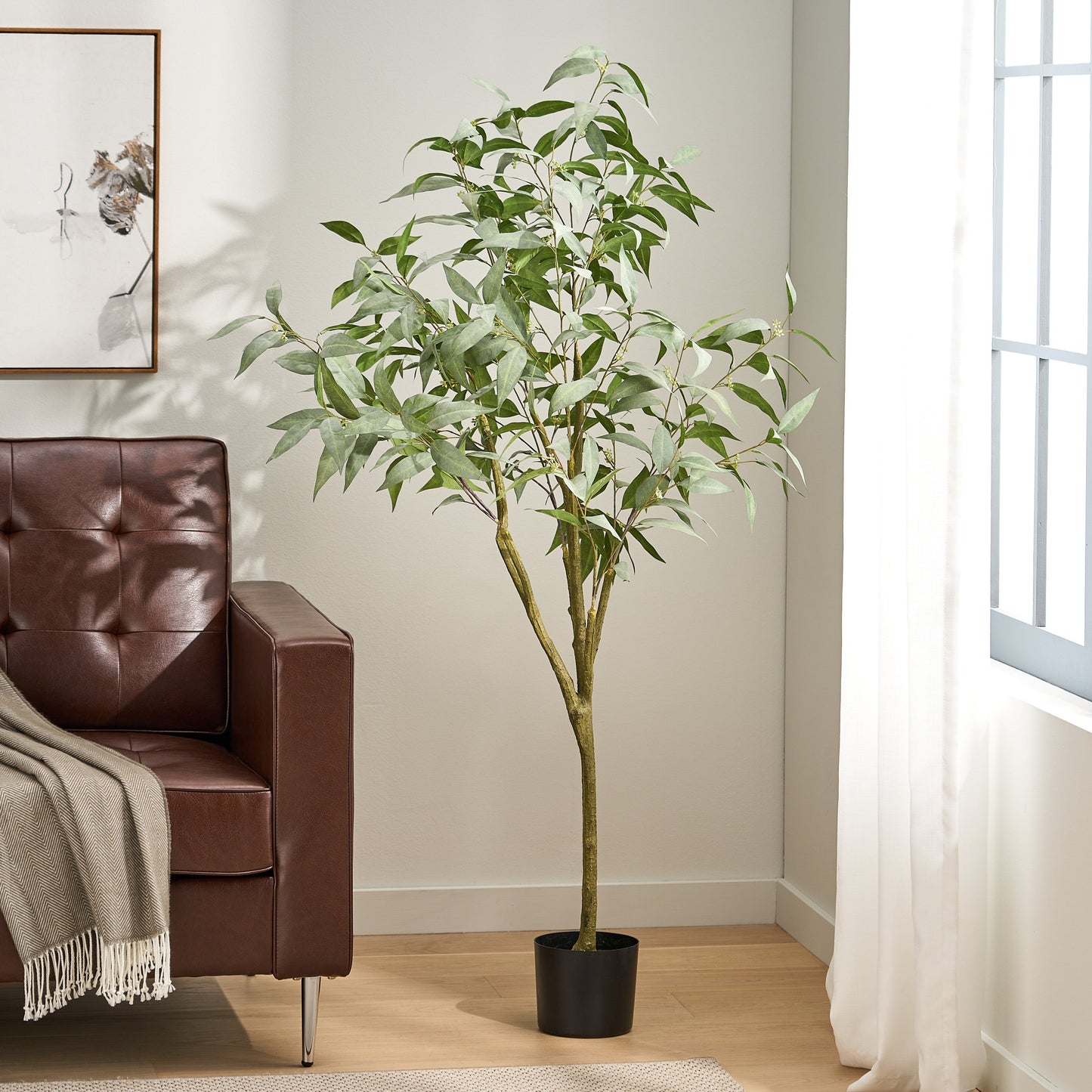 Versatile Artificial Eucalyptus Leaves Bonsai