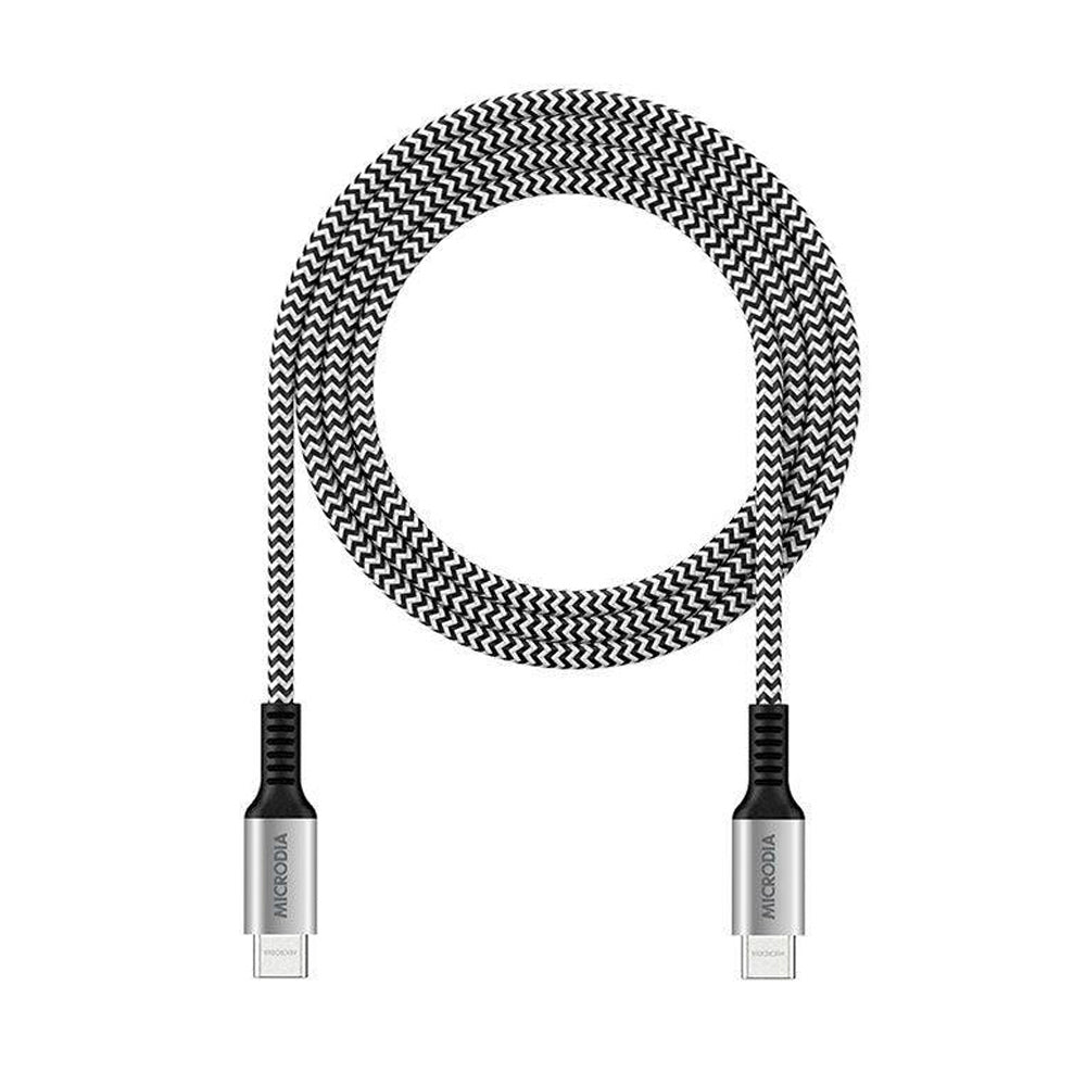 Microdia ExeCable Tweed PD100W USB-C Cable 2.6m (Zebra)