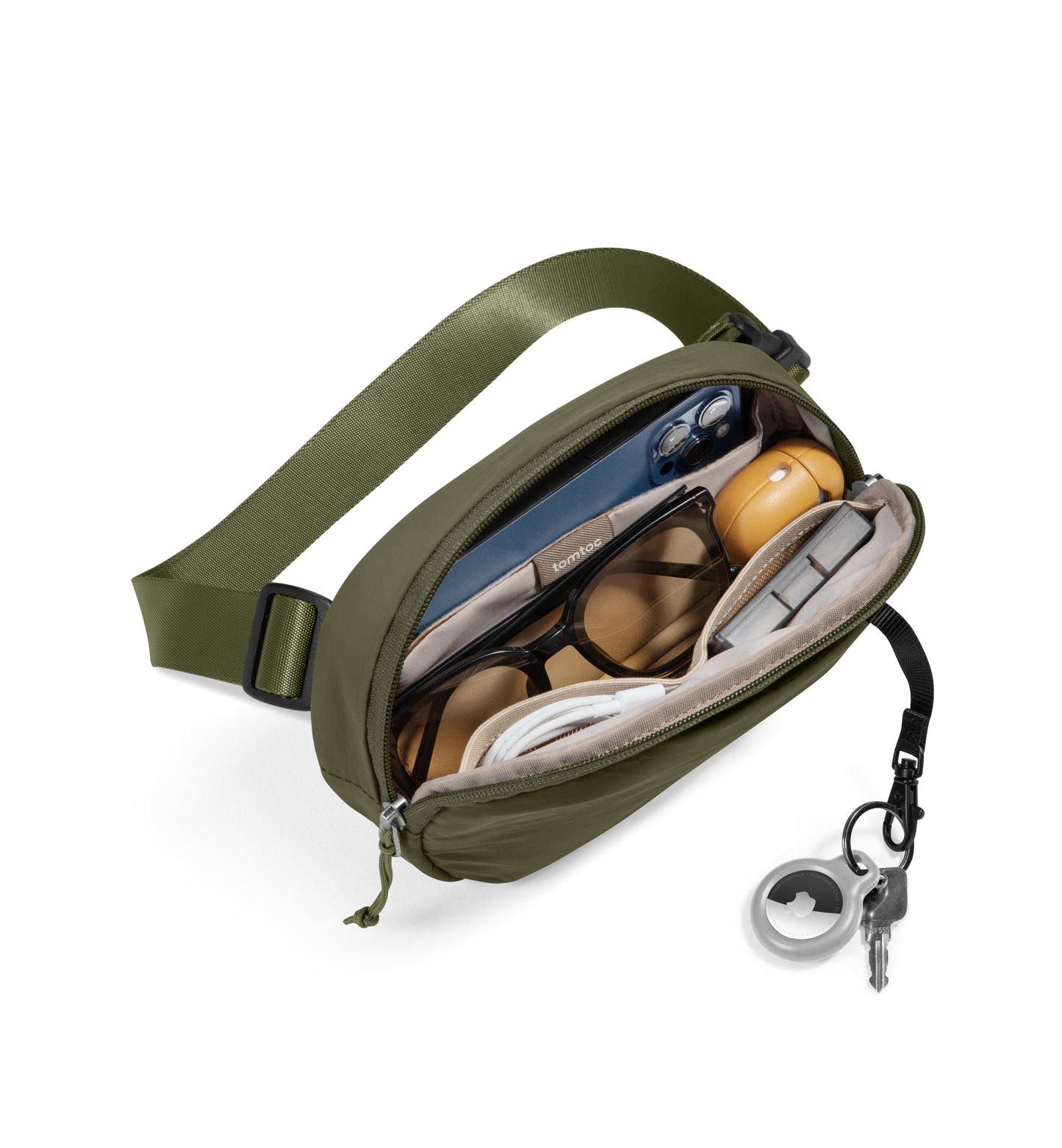 Tomtoc Sling Bean Belt Bag 1.5L  (Green)