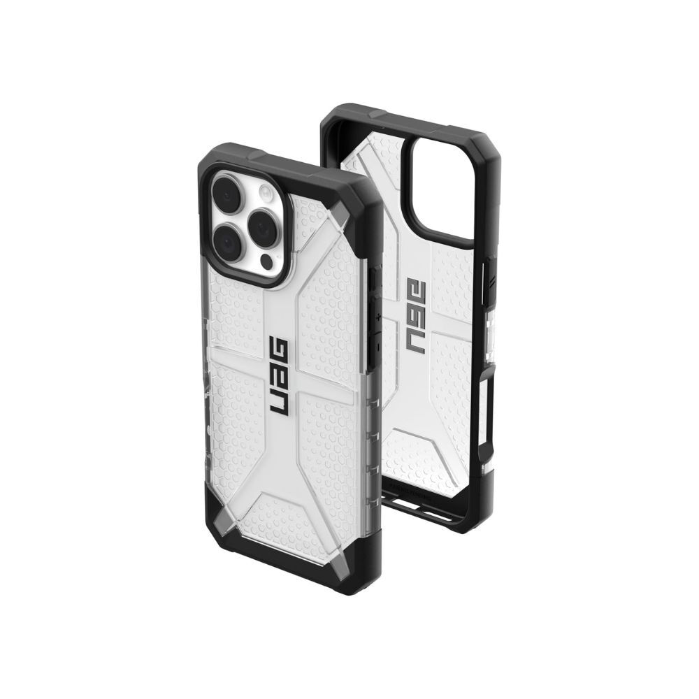 URBAN ARMOR GEAR Plasma Case for iPhone 16 Pro Max - Drop-Resistant, Wireless Charging (Clear)