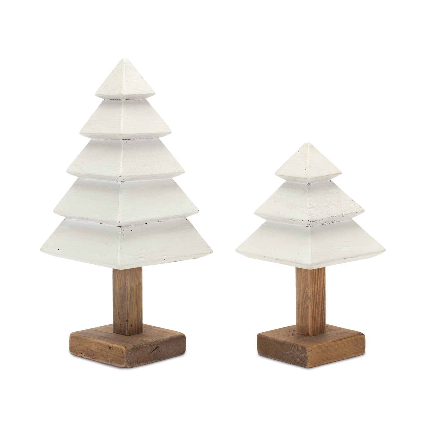 Tiered Wood Pine Tree, Set of 3