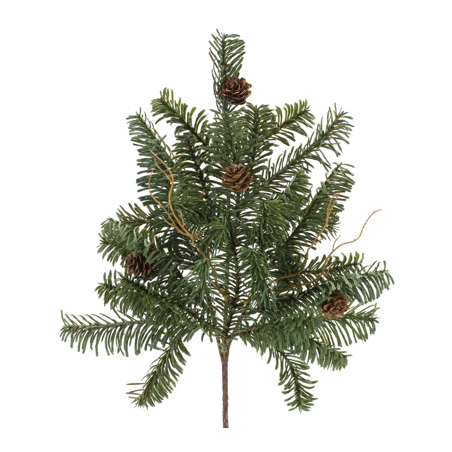 Pine Spray with Pinecones, Set of 6