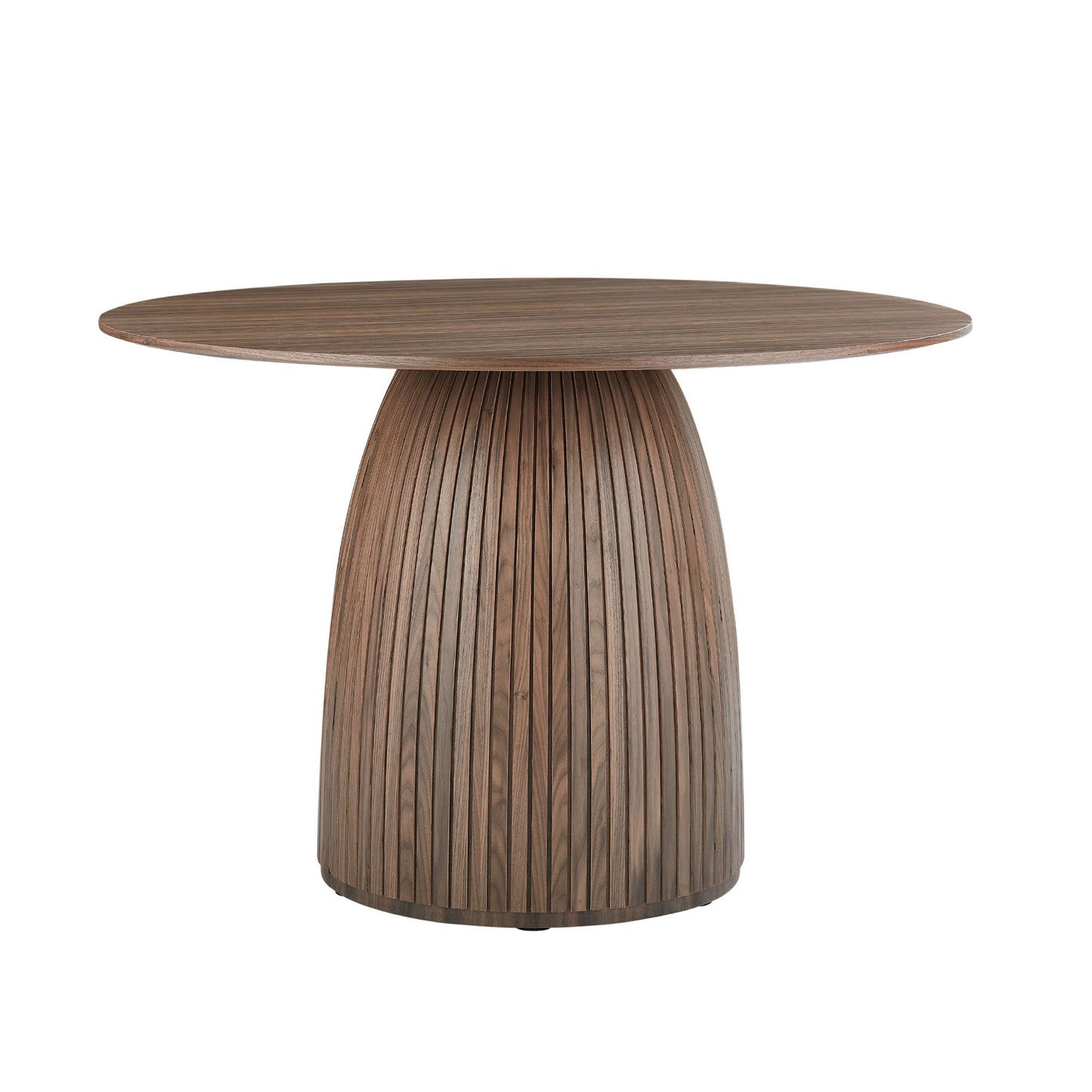 Round Dining Table with Pedestal Wood Base
